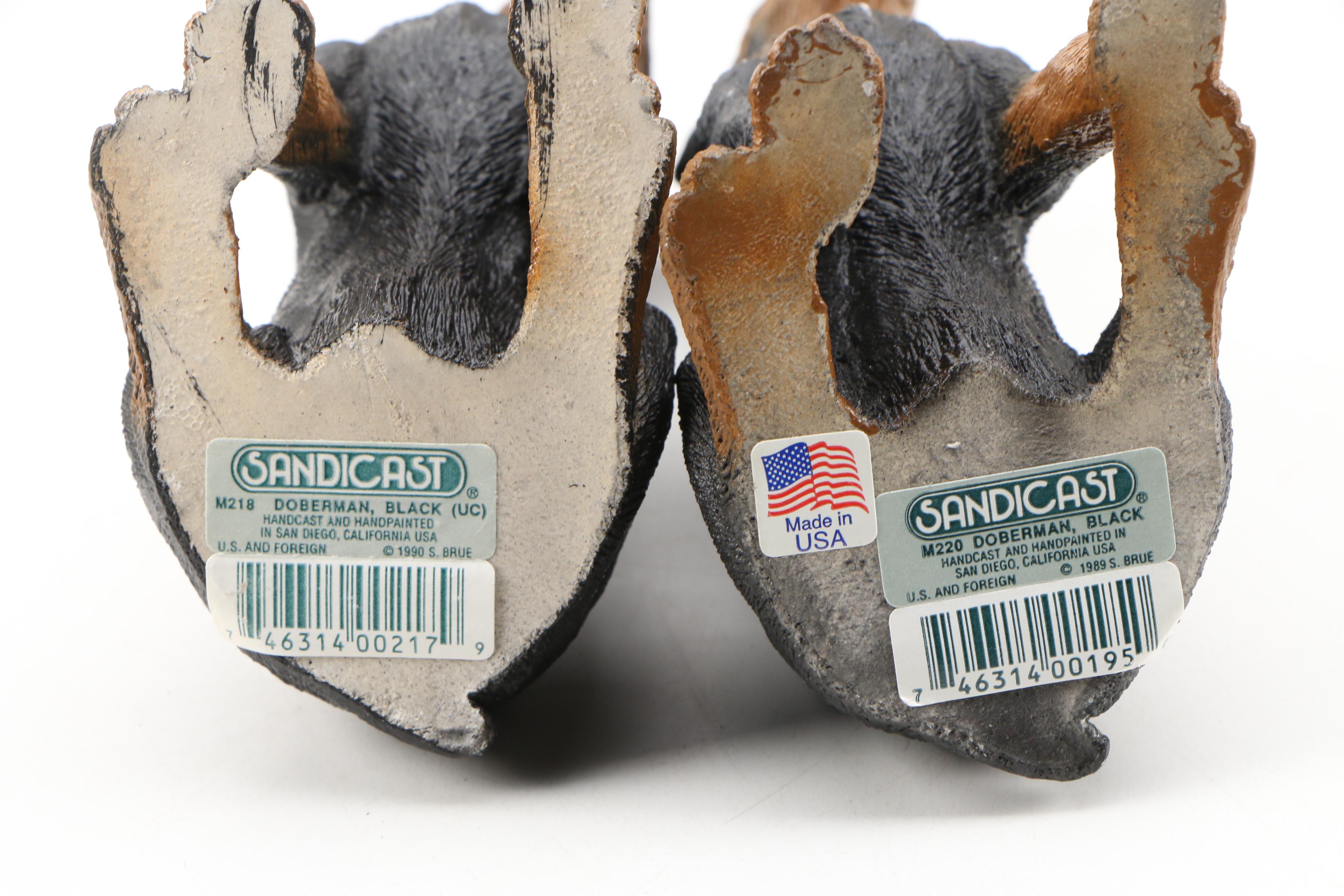 Doberman Pinscher Reference Books and Sandicast Resin Figurines