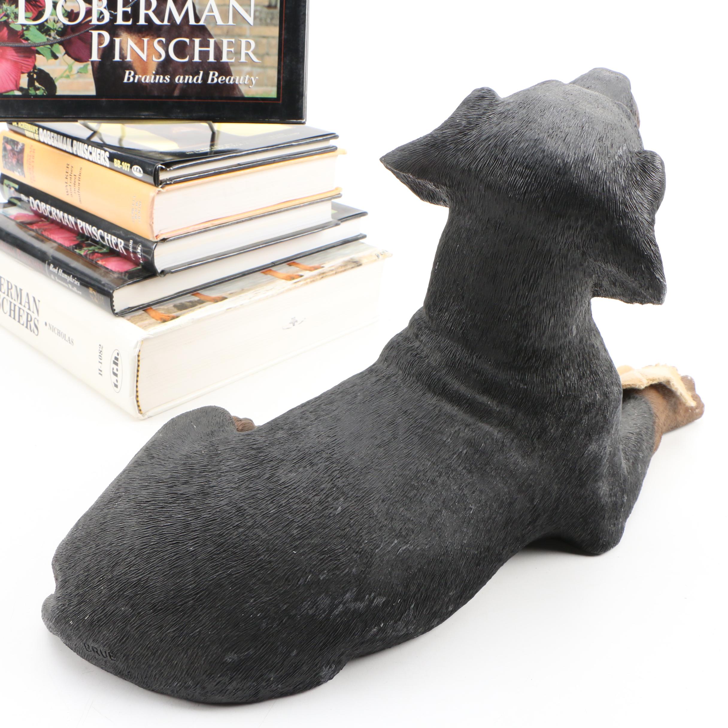 Doberman Pinscher Reference Books and Sandicast Resin Figurines