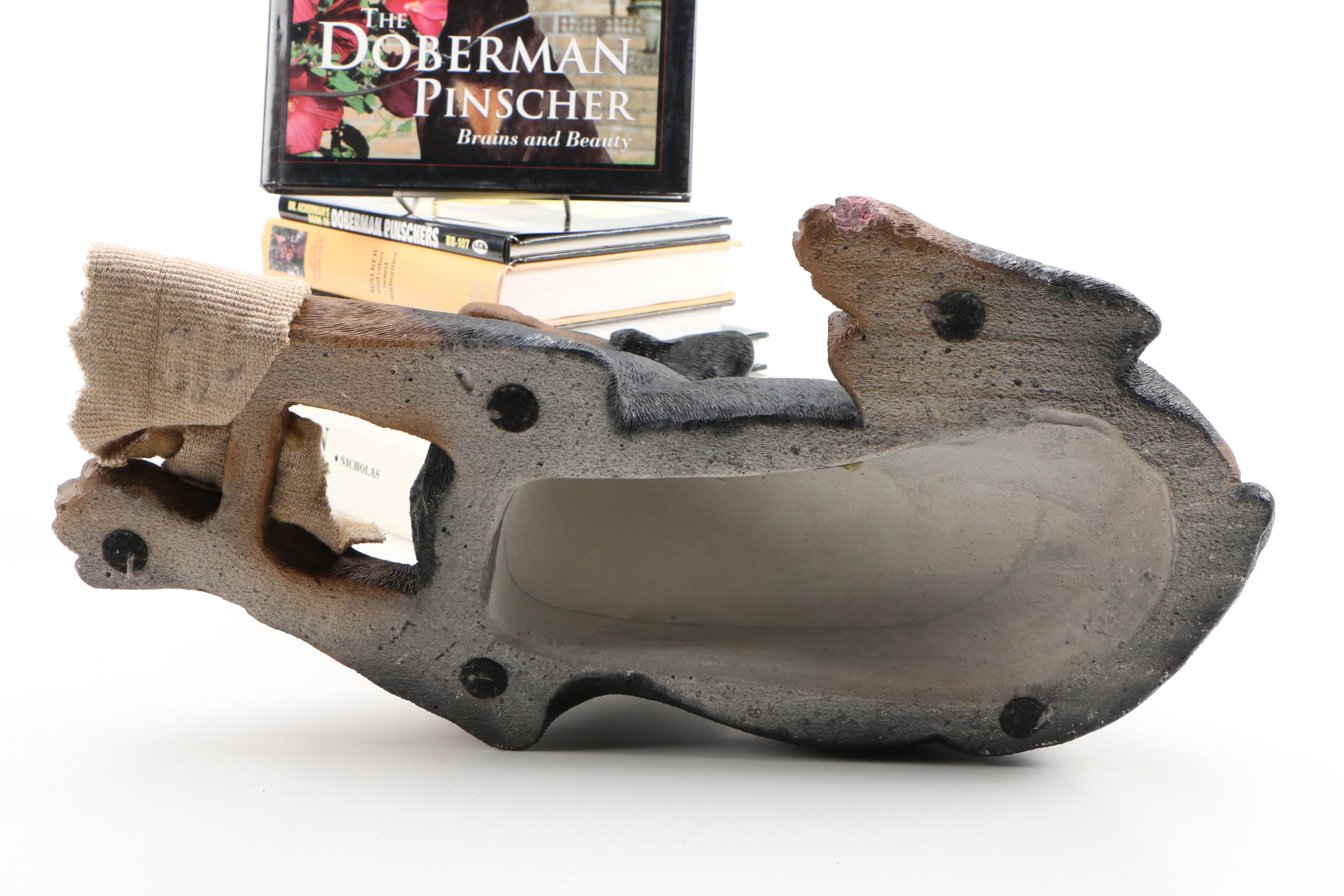 Doberman Pinscher Reference Books and Sandicast Resin Figurines