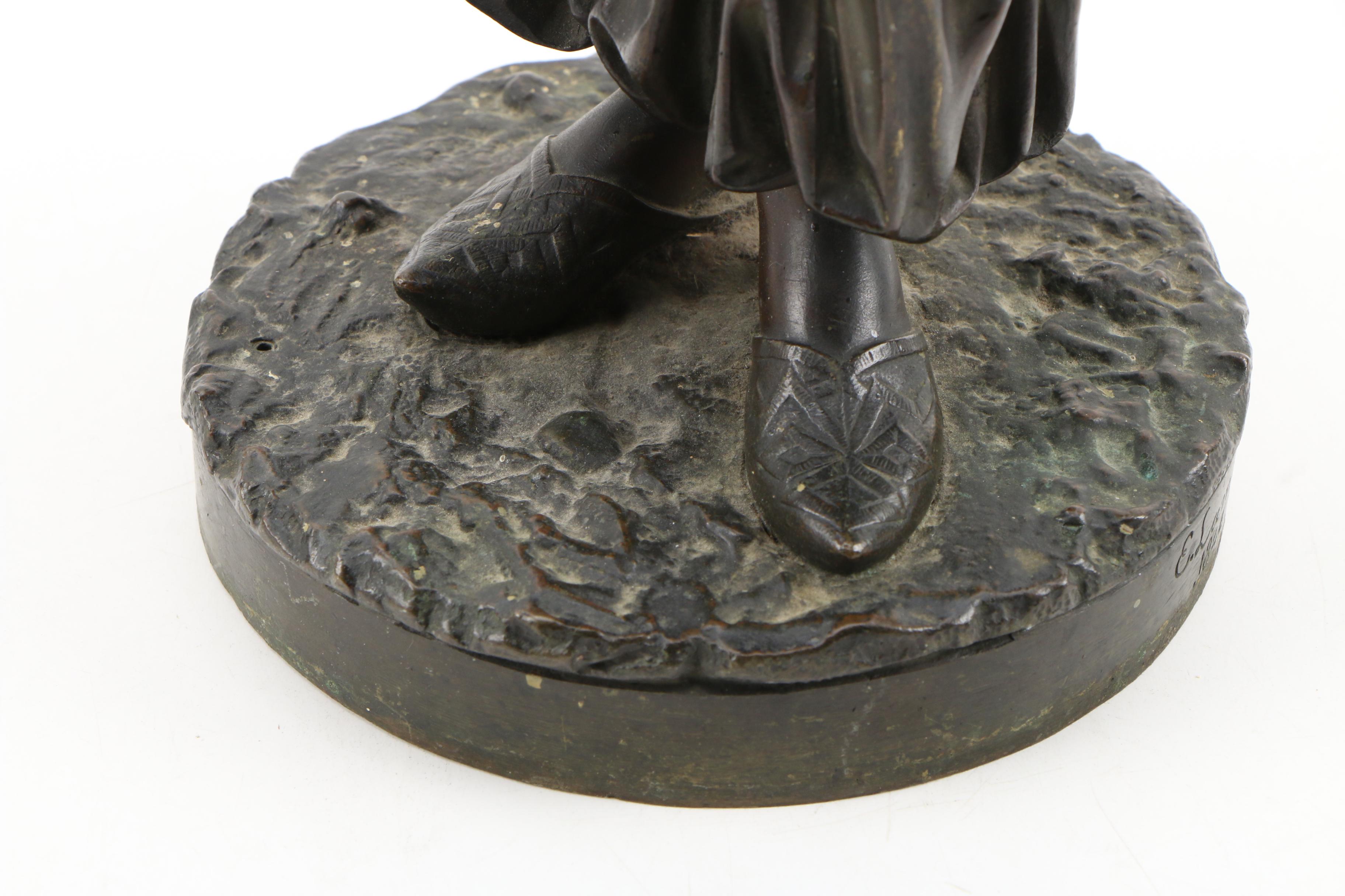 After Eugene Lamy Bronze Sculpture of Turkish Maiden, Late 19th Century