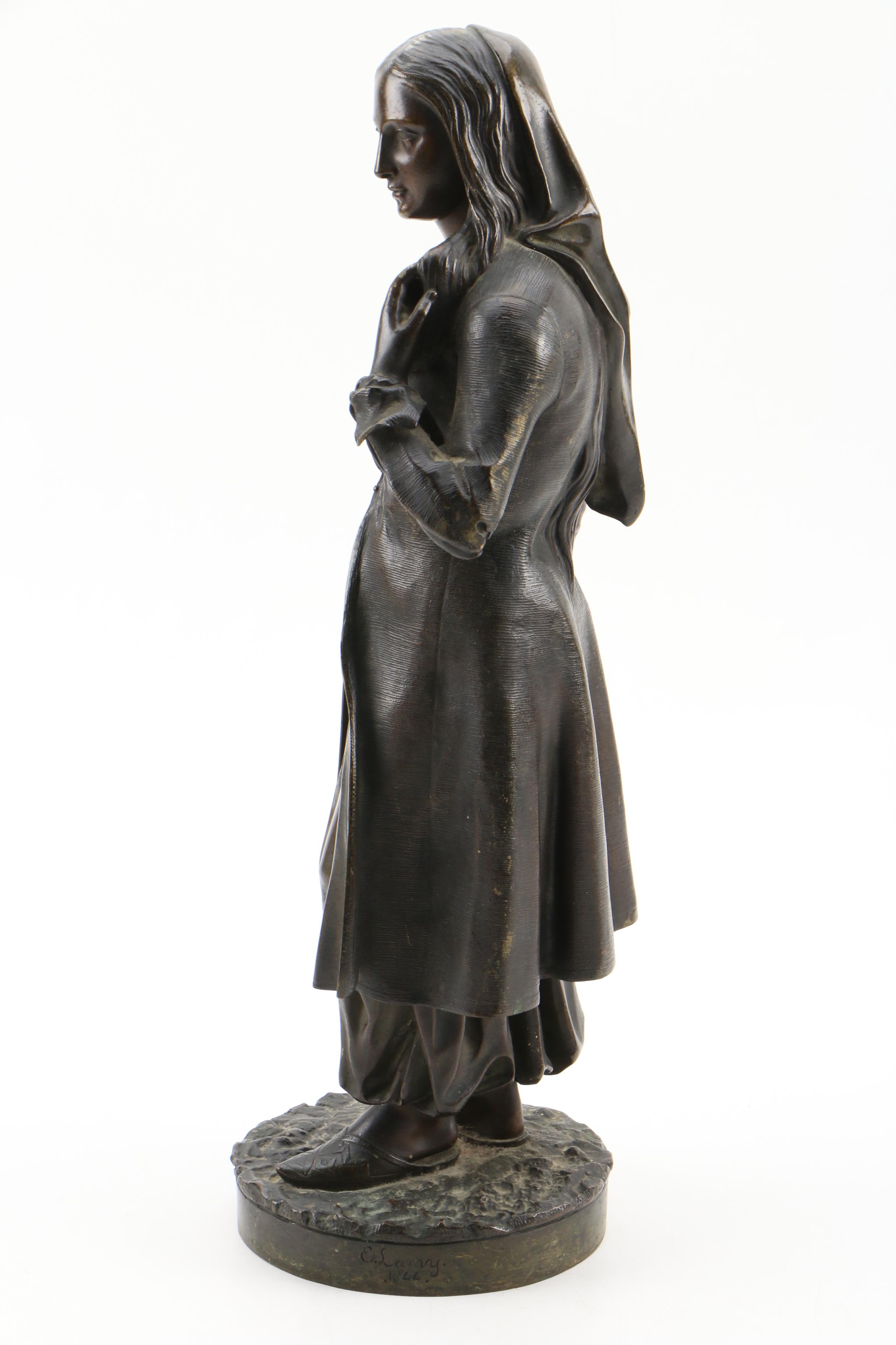 After Eugene Lamy Bronze Sculpture of Turkish Maiden, Late 19th Century