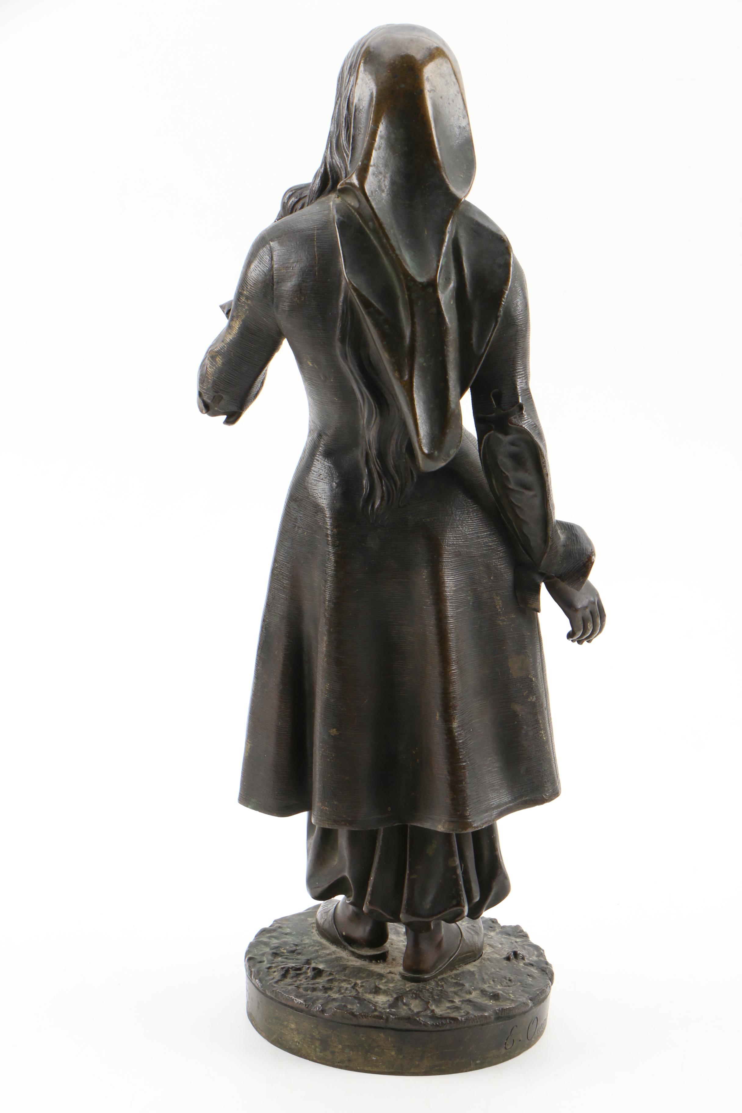 After Eugene Lamy Bronze Sculpture of Turkish Maiden, Late 19th Century