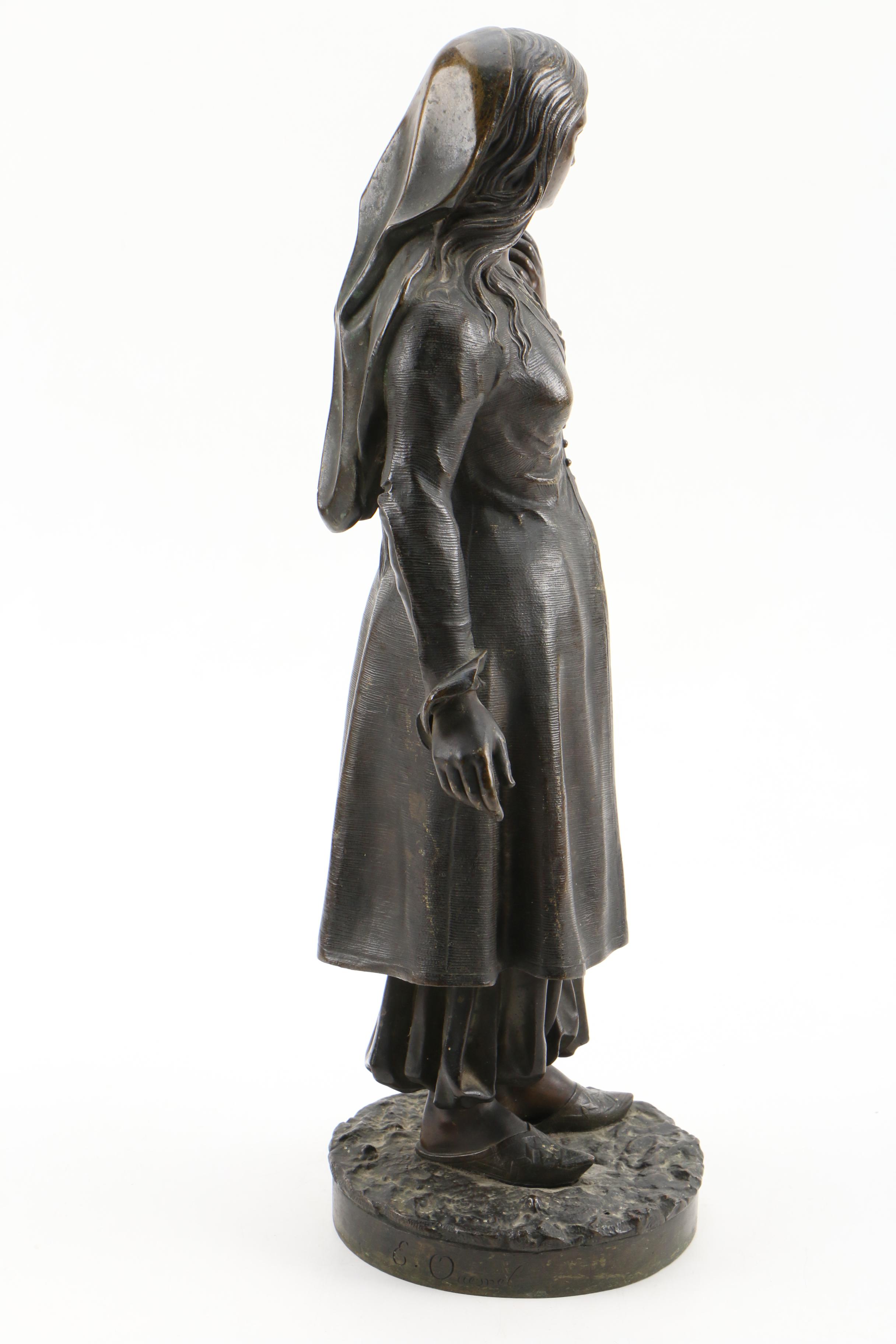 After Eugene Lamy Bronze Sculpture of Turkish Maiden, Late 19th Century