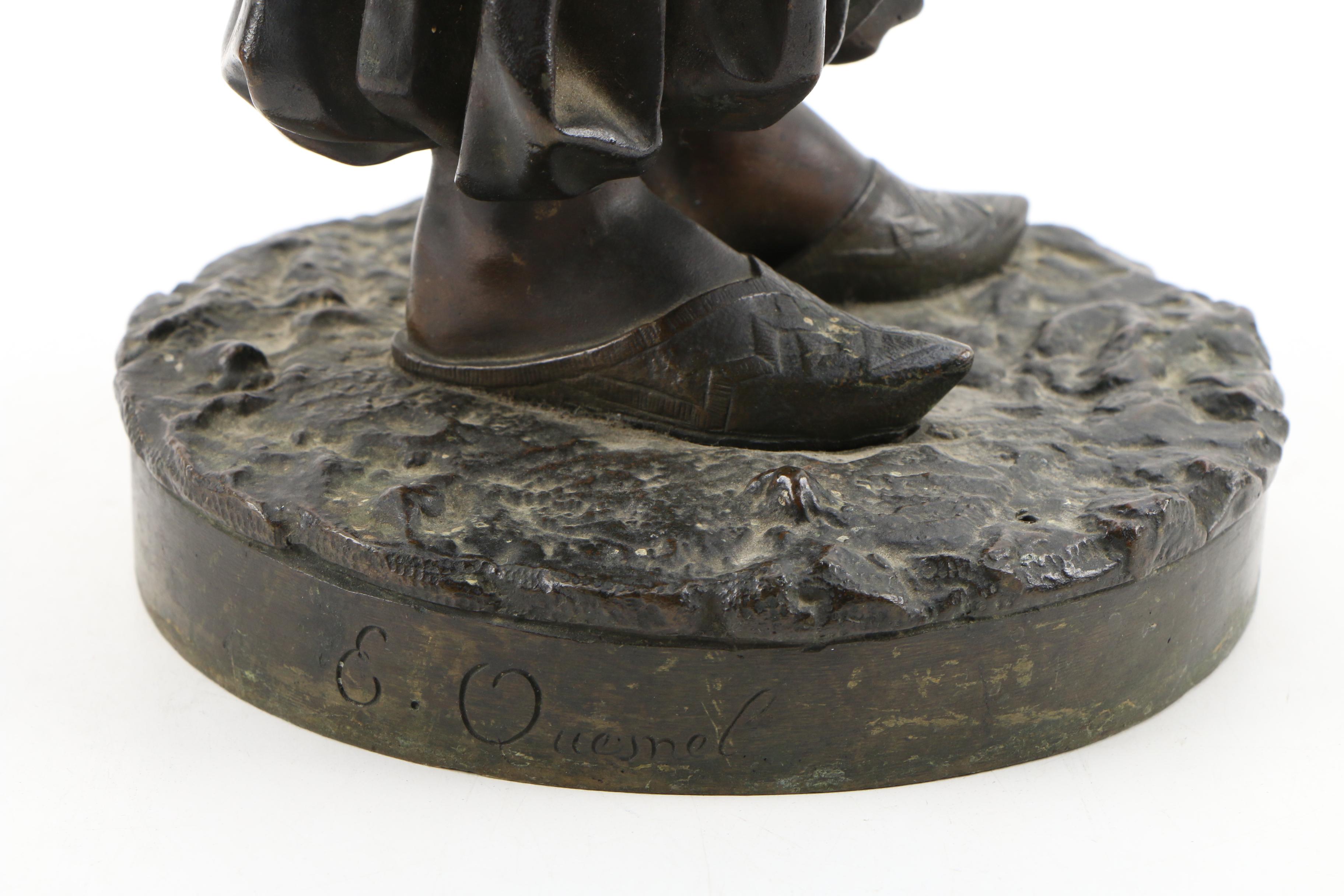 After Eugene Lamy Bronze Sculpture of Turkish Maiden, Late 19th Century