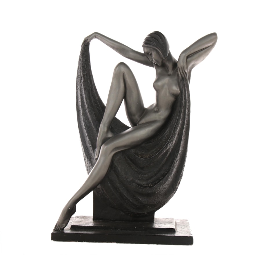 Art Deco Style Sculpture of Female Figure