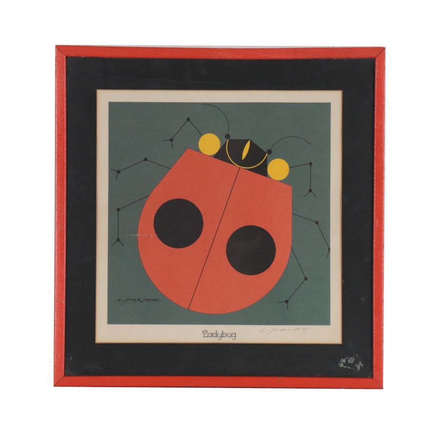 Charley Harper Serigraph "Ladybug"