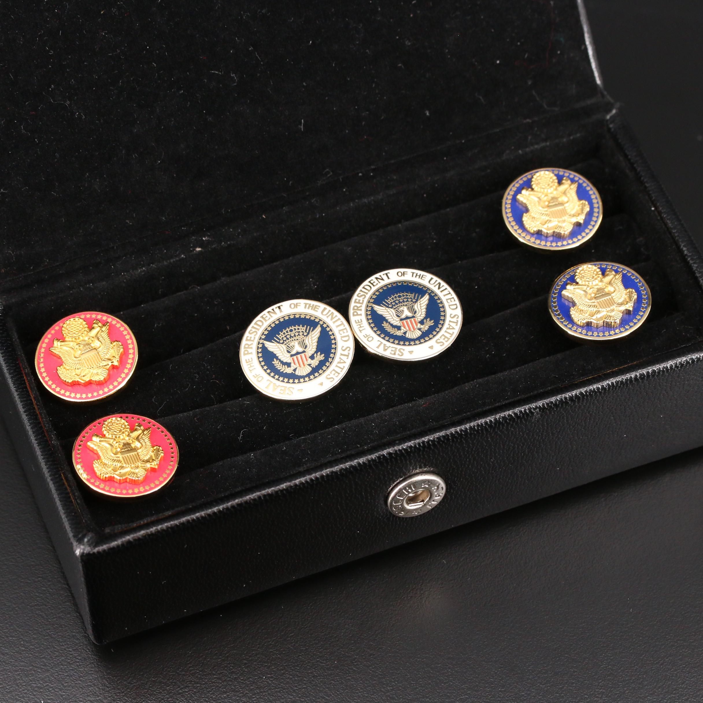 Great Seal of the United States and Presidential Seal Cufflink Collection