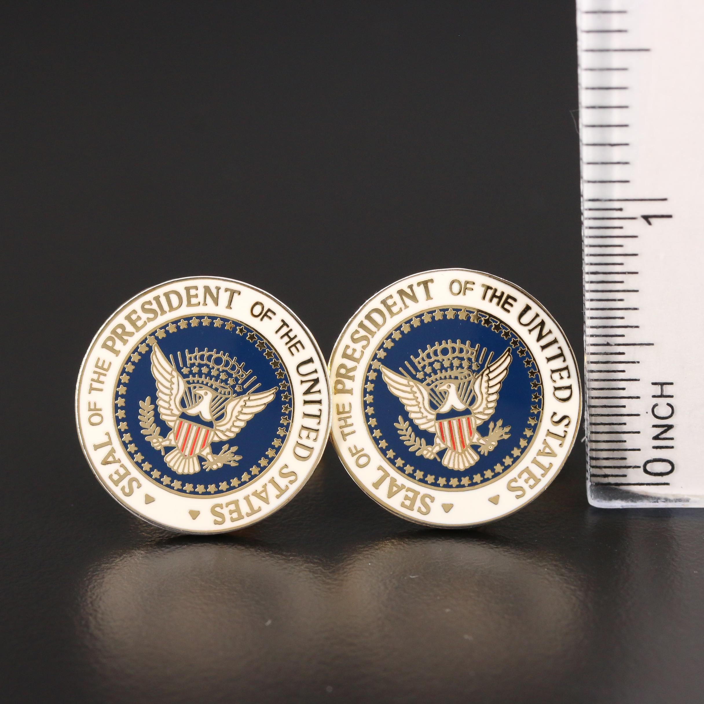 Great Seal of the United States and Presidential Seal Cufflink Collection