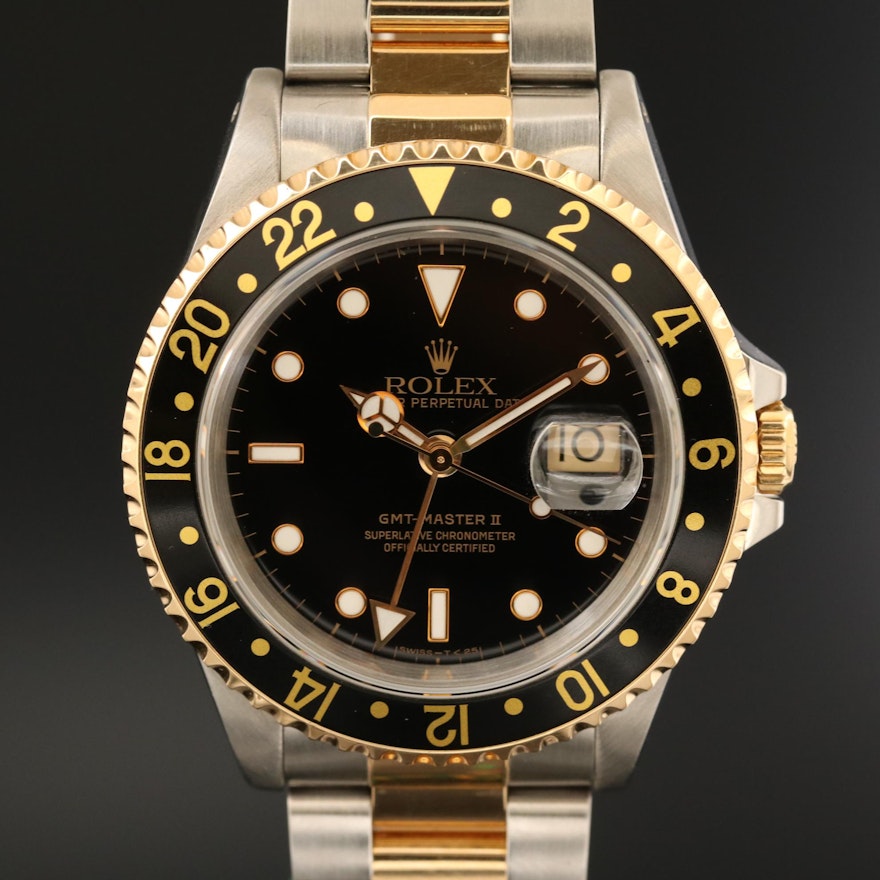Rolex GMT-Master II 18K Gold and Stainless Steel Automatic Wristwatch, 1995