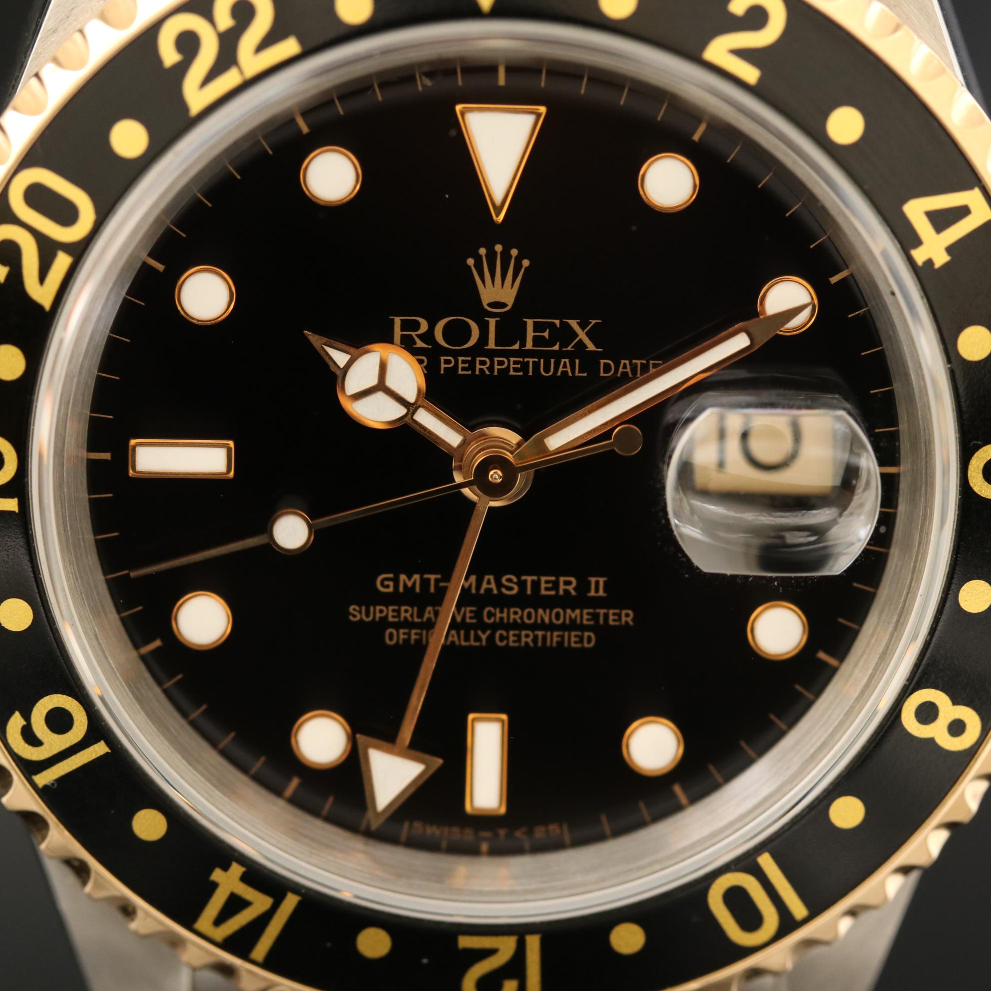 Rolex GMT-Master II 18K Gold and Stainless Steel Automatic Watch, 1995