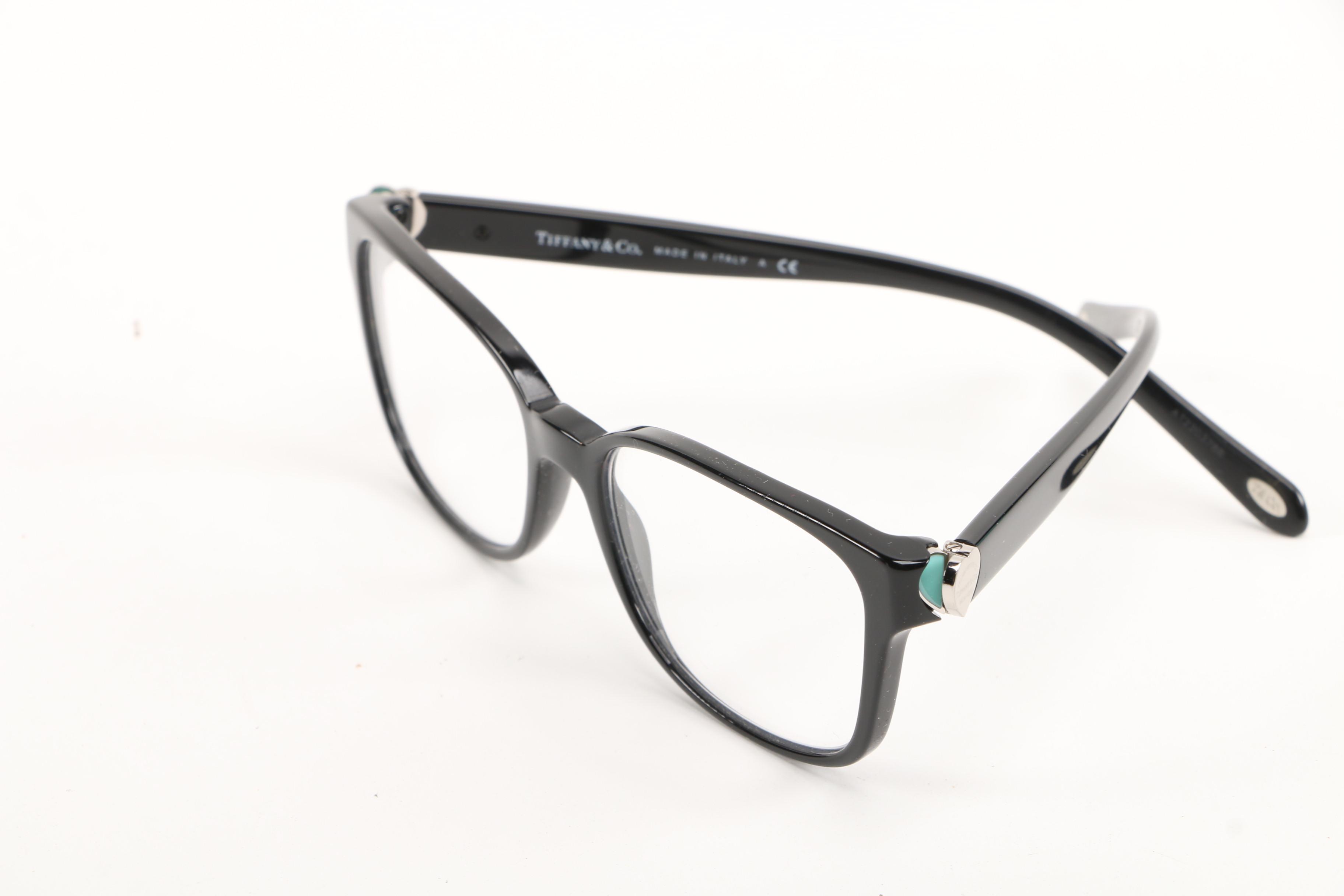 Tiffany & Co. TF2122 Black Eyeglass Frames with Case and Box