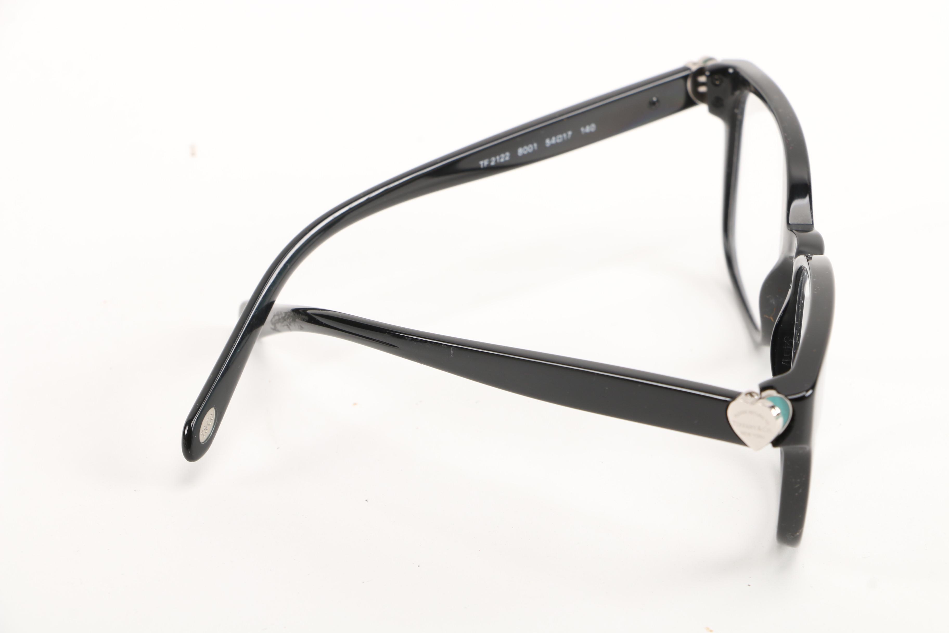 Tiffany & Co. TF2122 Black Eyeglass Frames with Case and Box