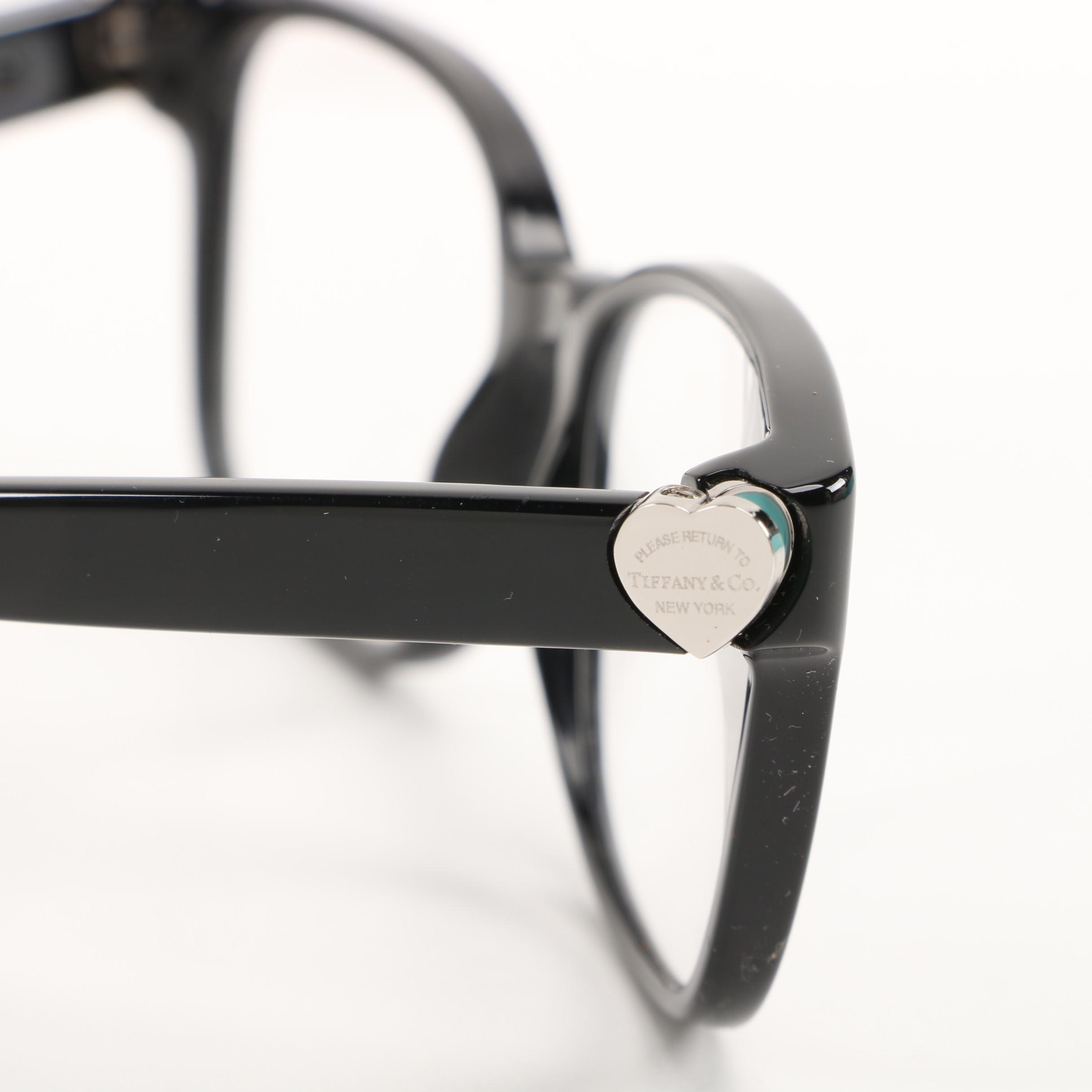 Tiffany & Co. TF2122 Black Eyeglass Frames with Case and Box