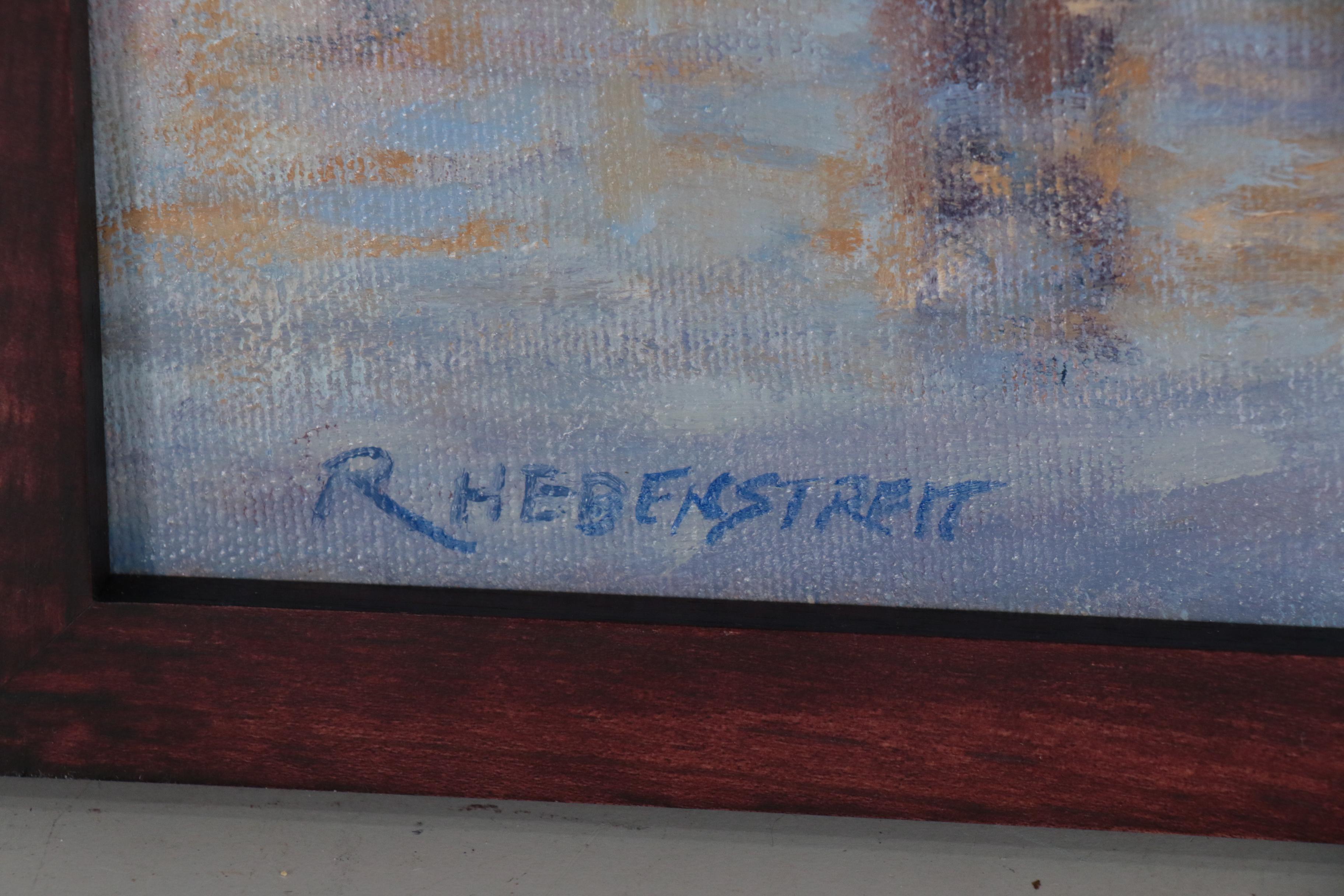 Robert Hebenstreit Oil Painting of Cincinnati Skyline