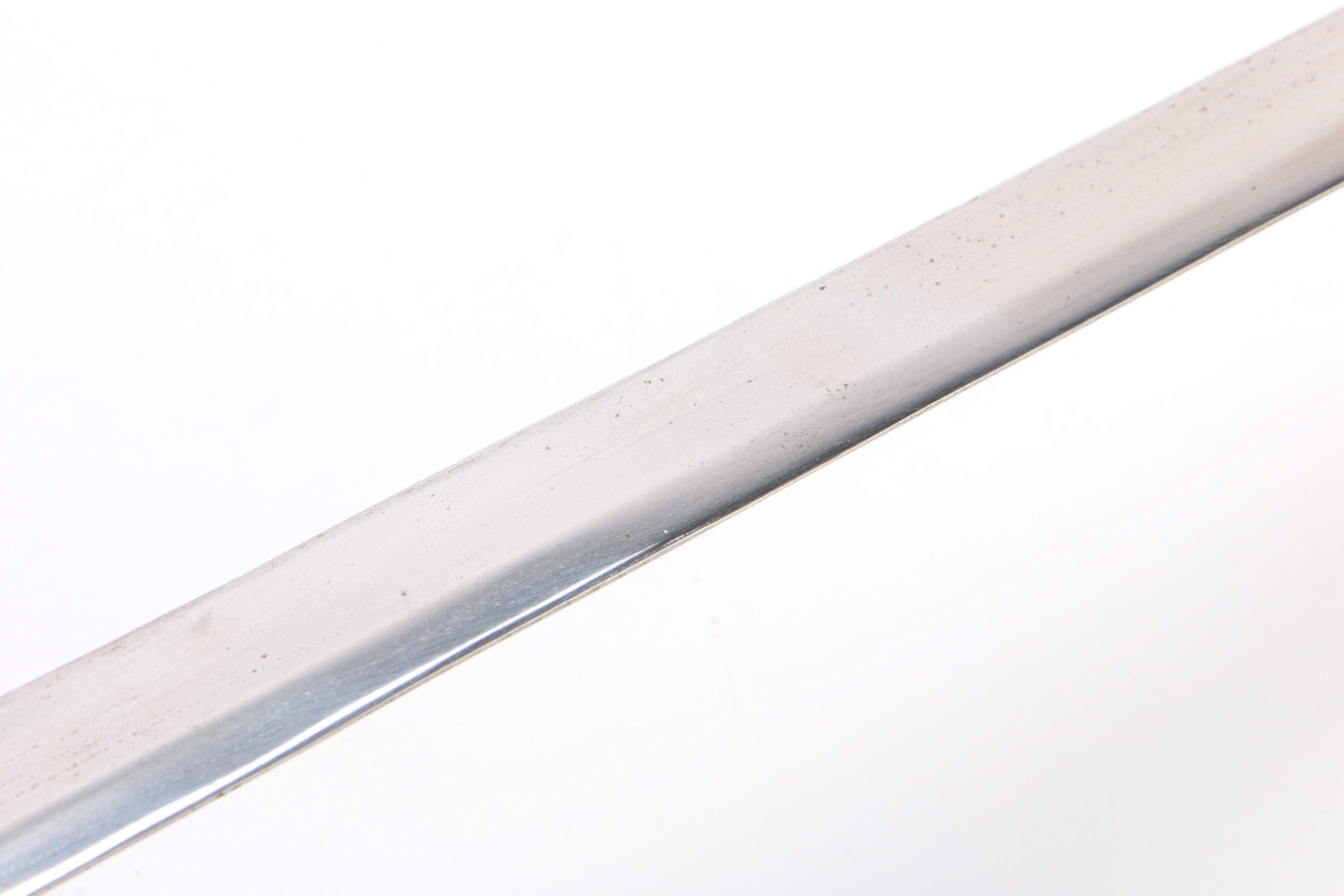 "M1840" Musician's Civil War Sword with Scabbard and Leather Belt, Replica