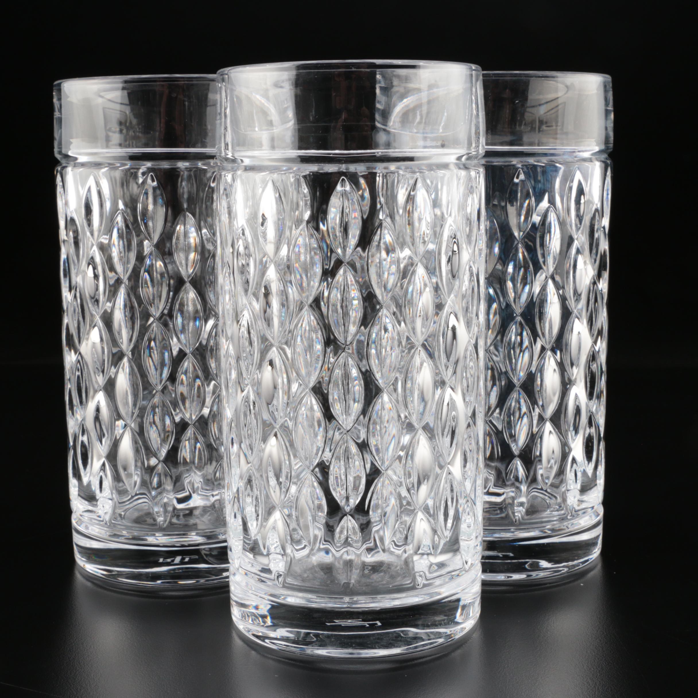 Ralph Lauren "Aston" Crystal Highball Glasses, Contemporary