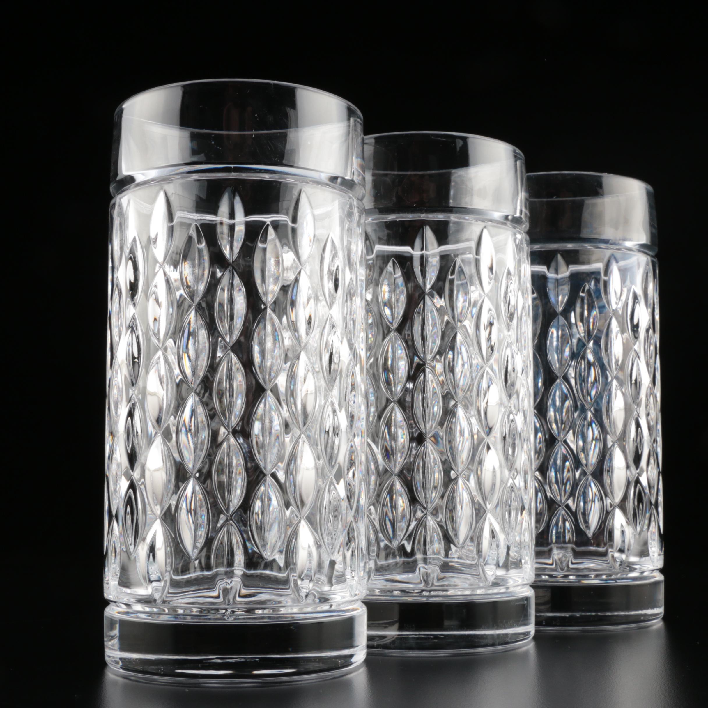 Ralph Lauren "Aston" Crystal Highball Glasses, Contemporary