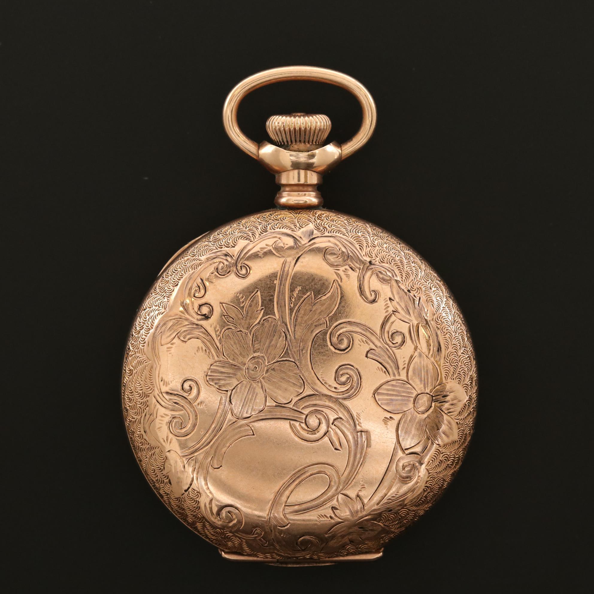 Antique South Bend Gold Filled Hunter Case Pocket Watch, 1903