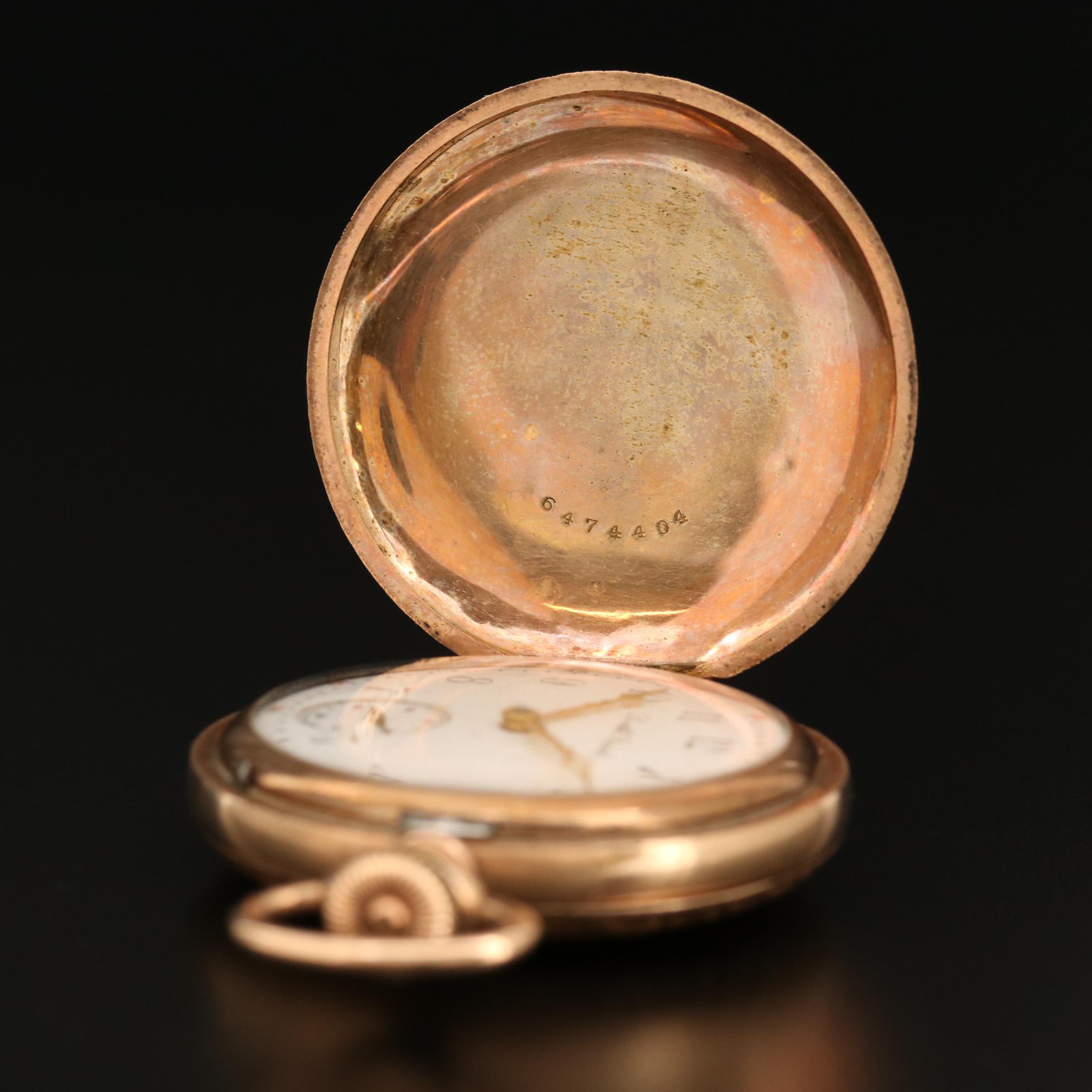 Antique South Bend Gold Filled Hunter Case Pocket Watch, 1903