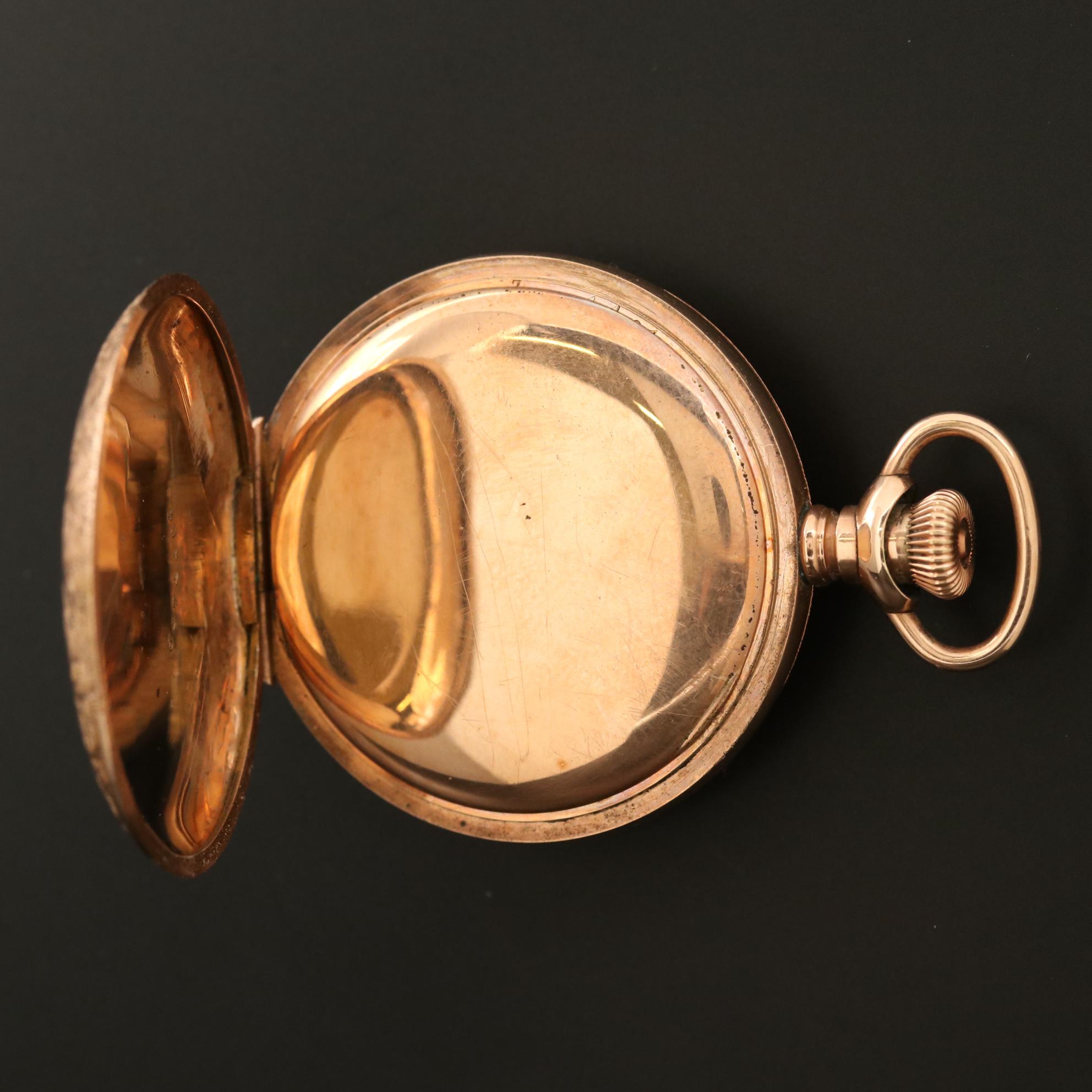 Antique South Bend Gold Filled Hunter Case Pocket Watch, 1903