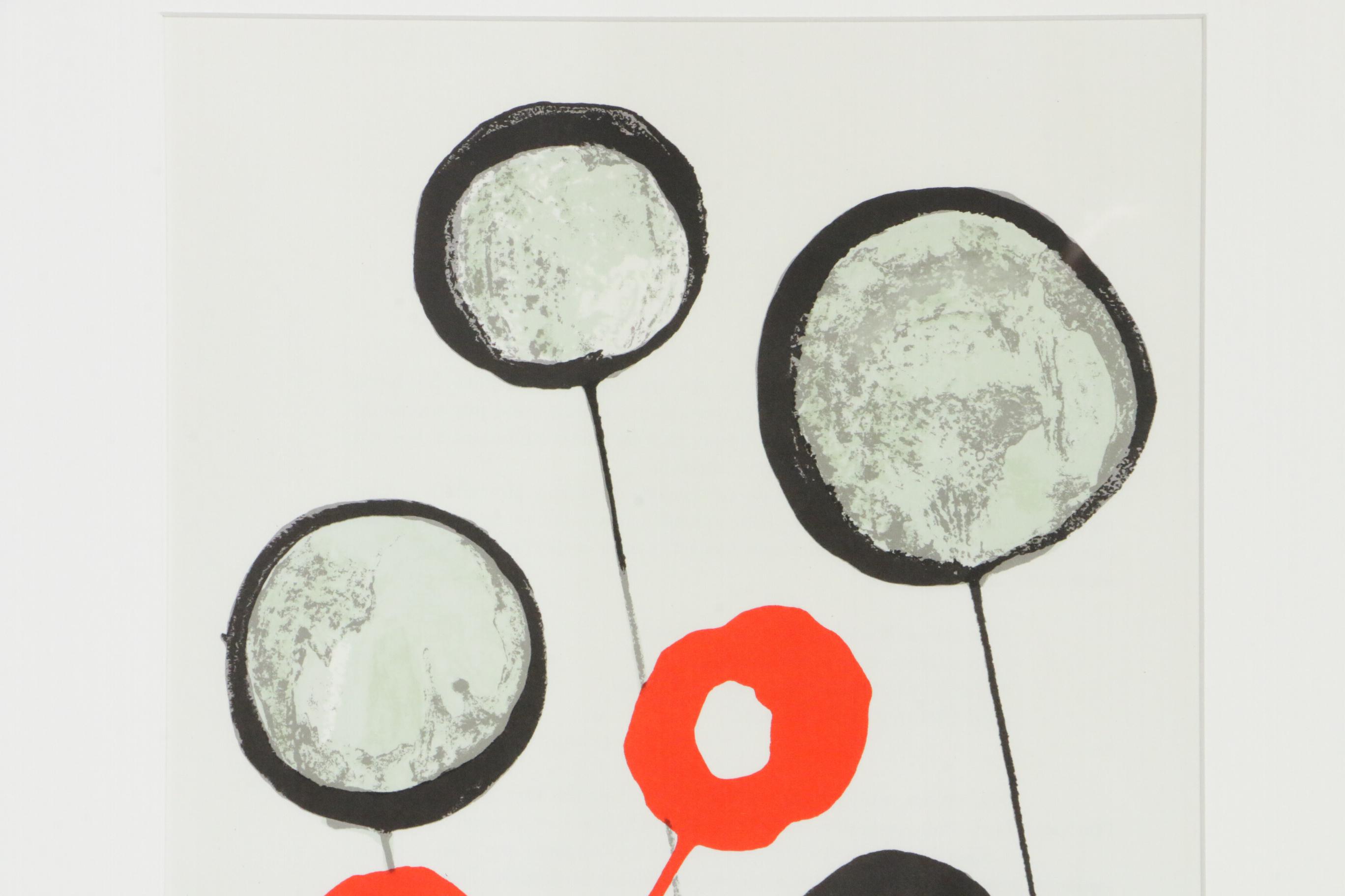 Alexander Calder Color Lithograph for "Derrière le Miroir," 1966