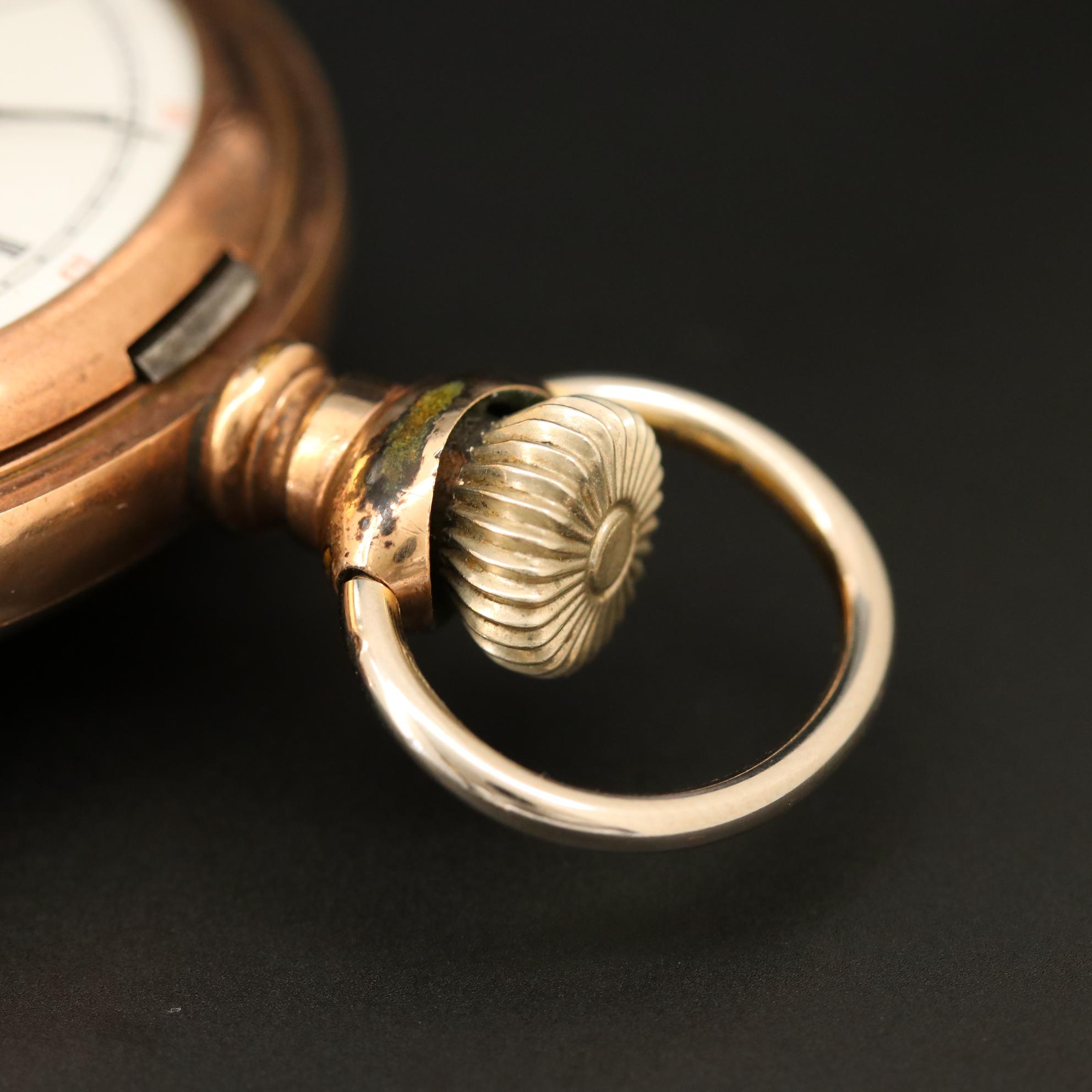 Antique Hampden Watch Co. Gold Filled Pocket Watch, 1902