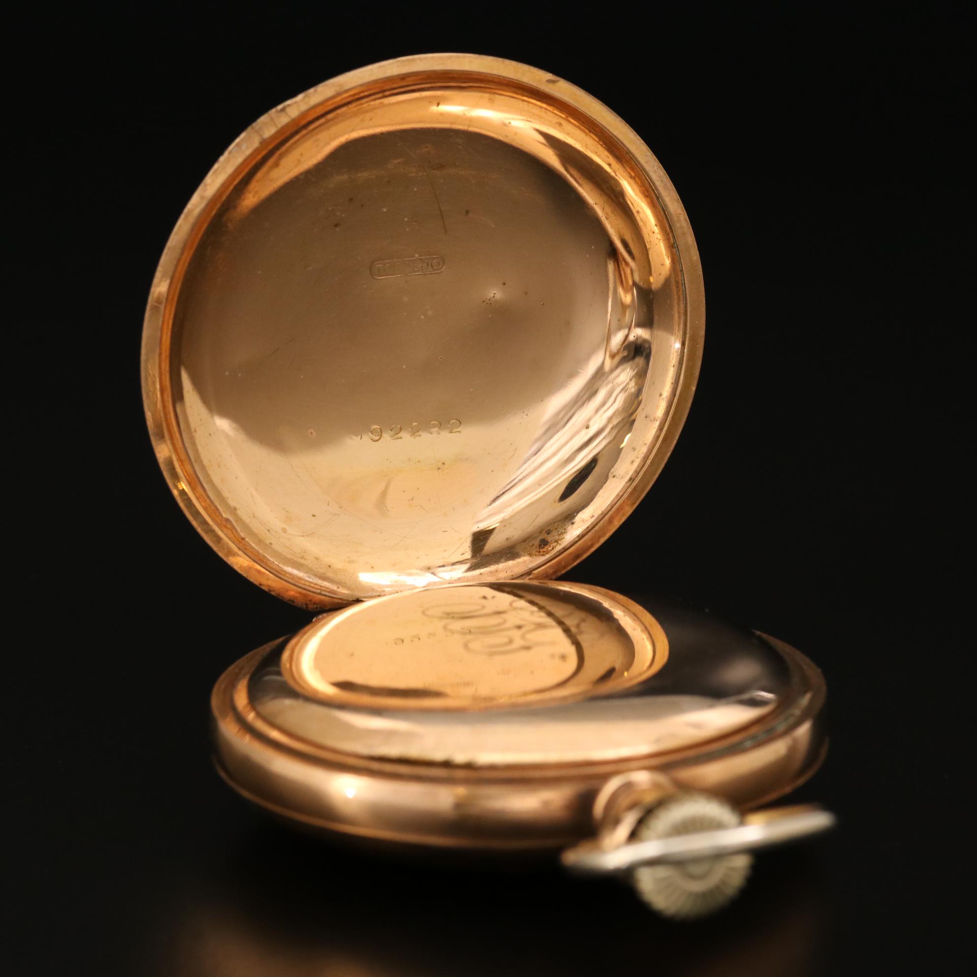 Antique Hampden Watch Co. Gold Filled Pocket Watch, 1902