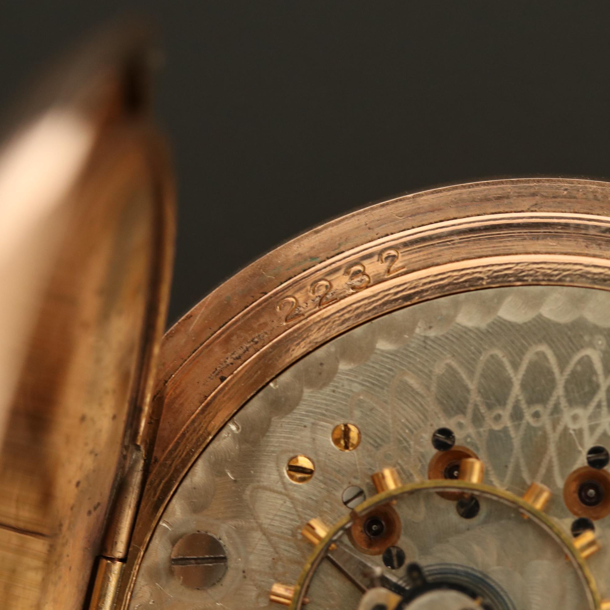 Antique Hampden Watch Co. Gold Filled Pocket Watch, 1902