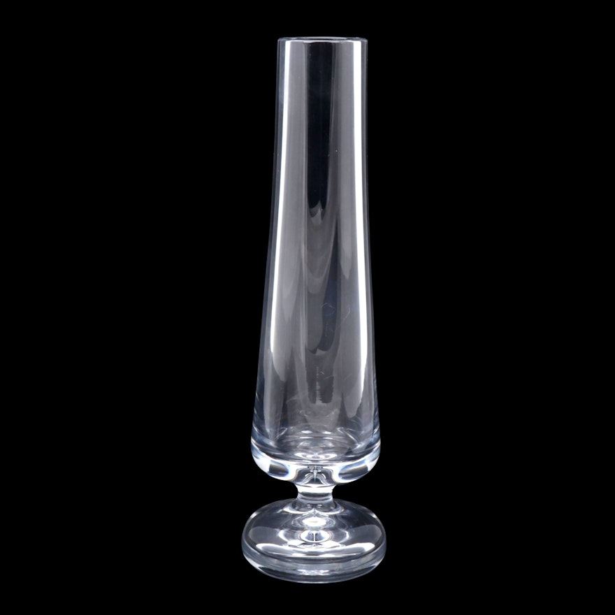 Baccarat Crystal "Arum" Footed Bud Vase