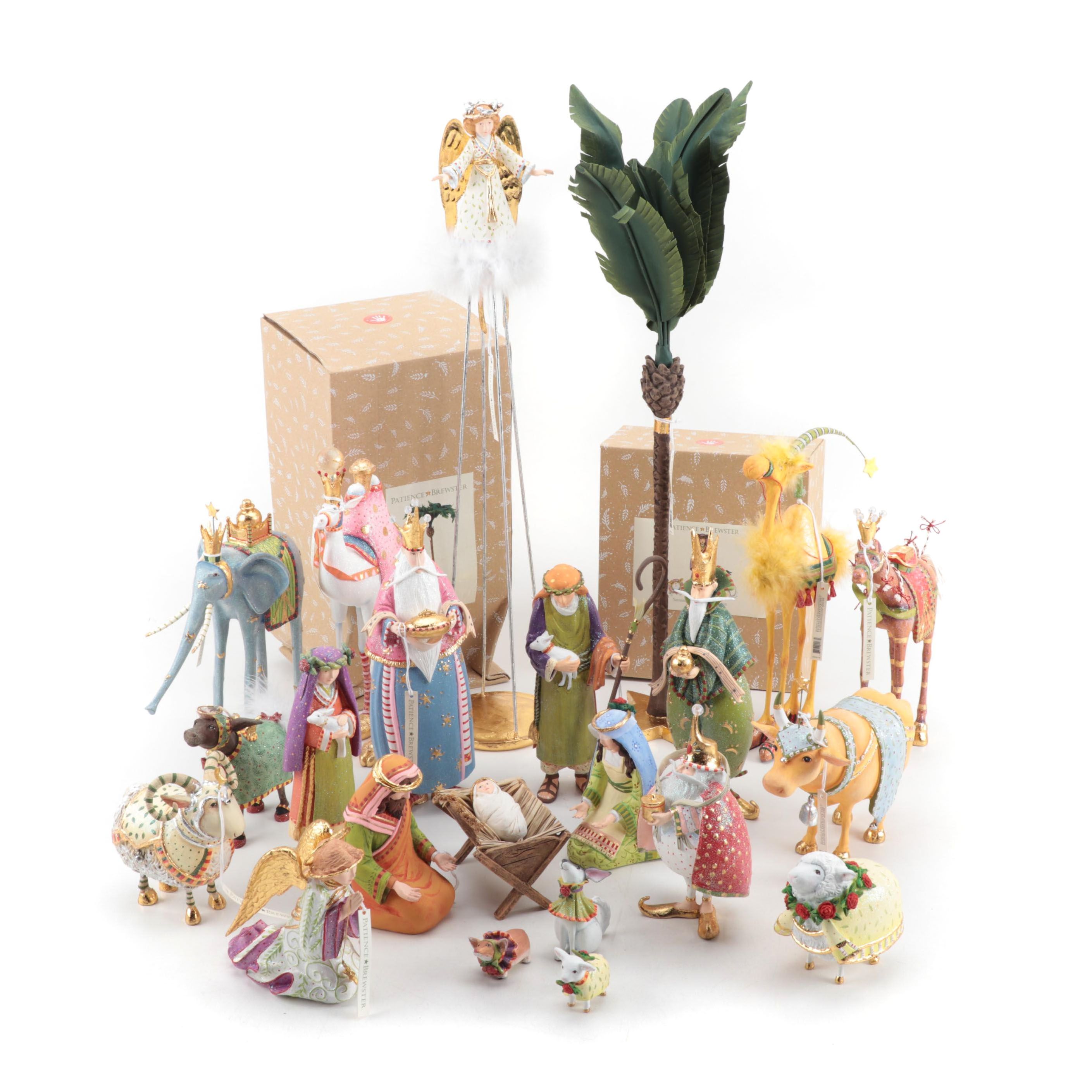 Patience Brewster for MacKenzie-Childs Whimsical Nativity Figure Set