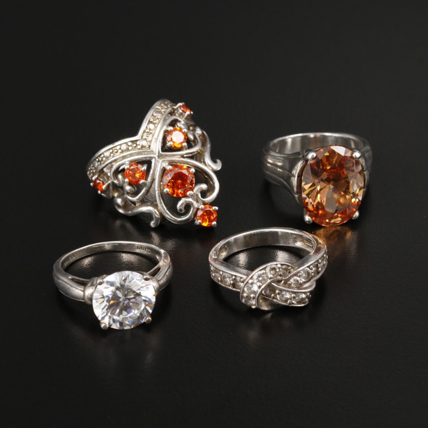 Sterling Silver Cubic Zirconia Rings