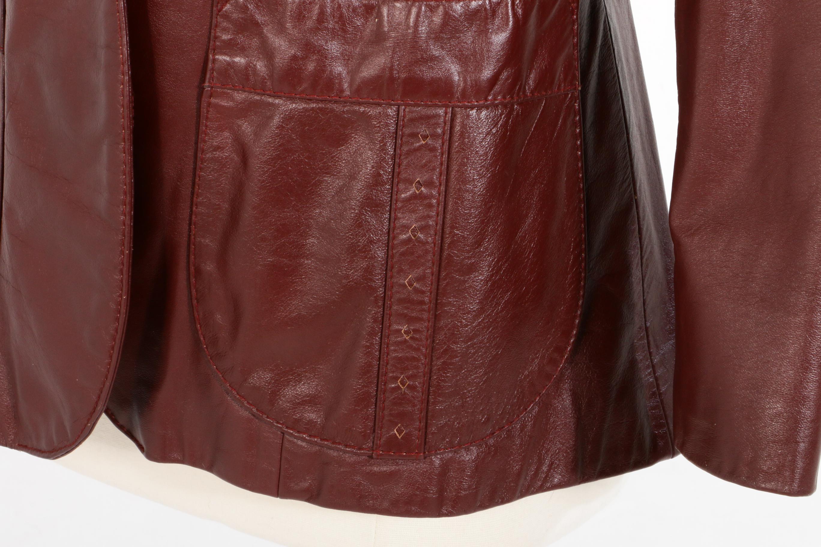 Etienne Aigner Leather Jacket and Woven Leather Handbag, Late 20th Century