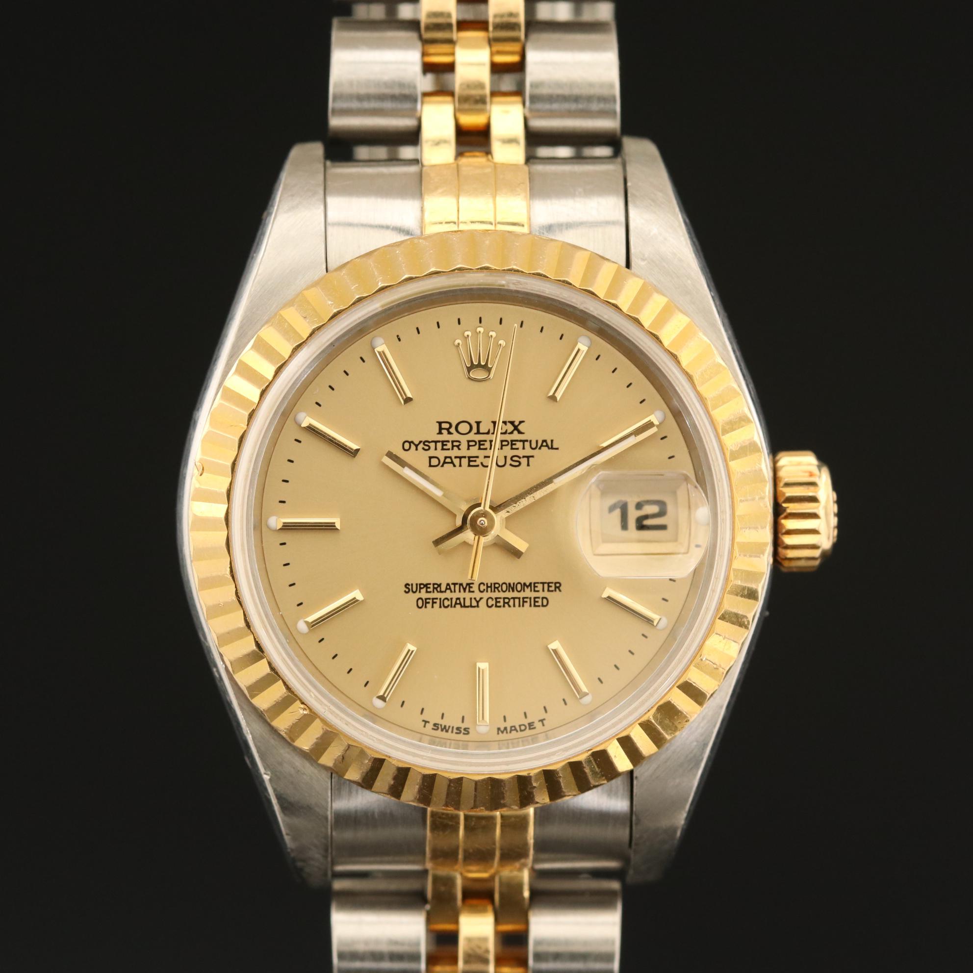Rolex Datejust 69173 18K and Stainless Steel Automatic Watch, 1997
