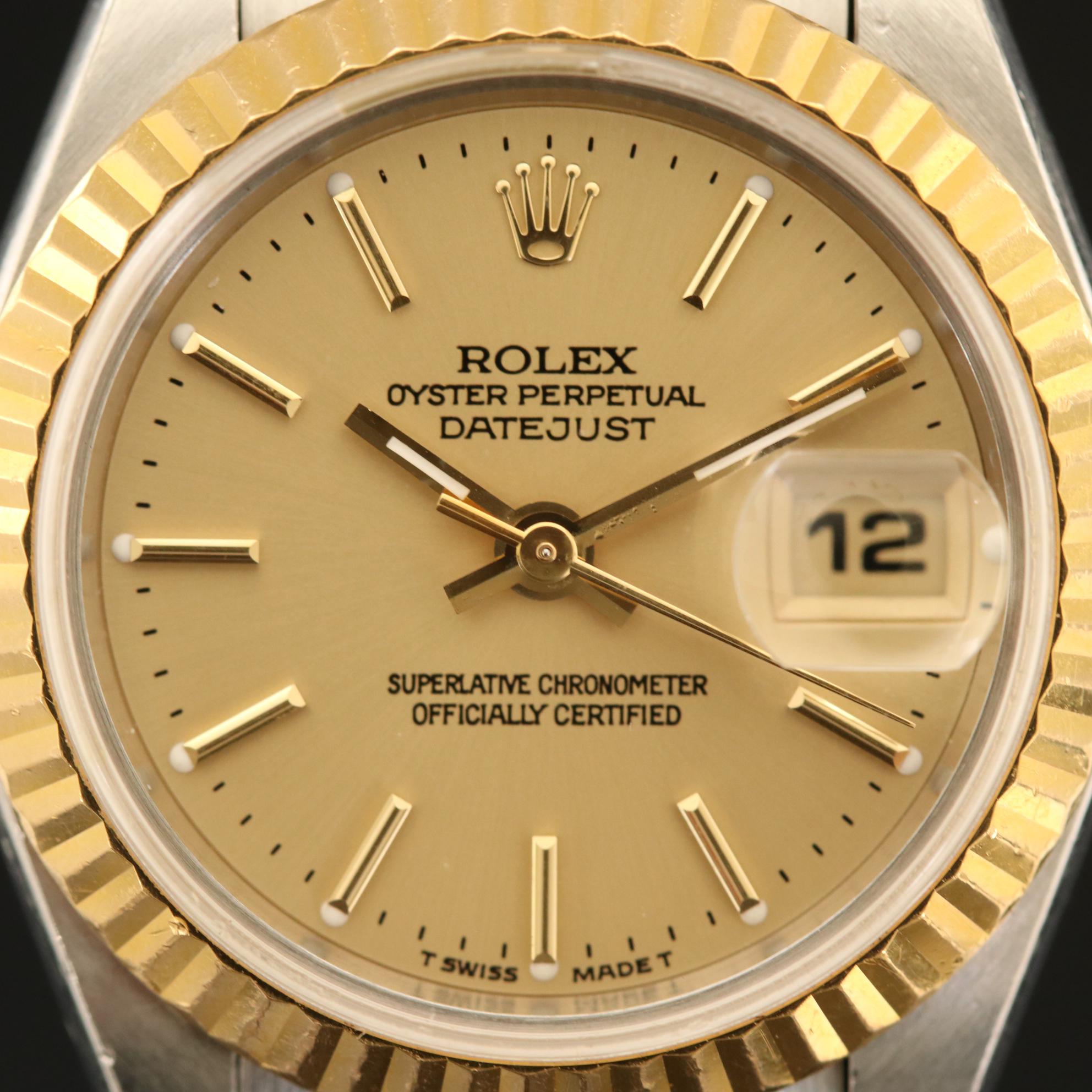 Rolex Datejust 69173 18K and Stainless Steel Automatic Watch, 1997