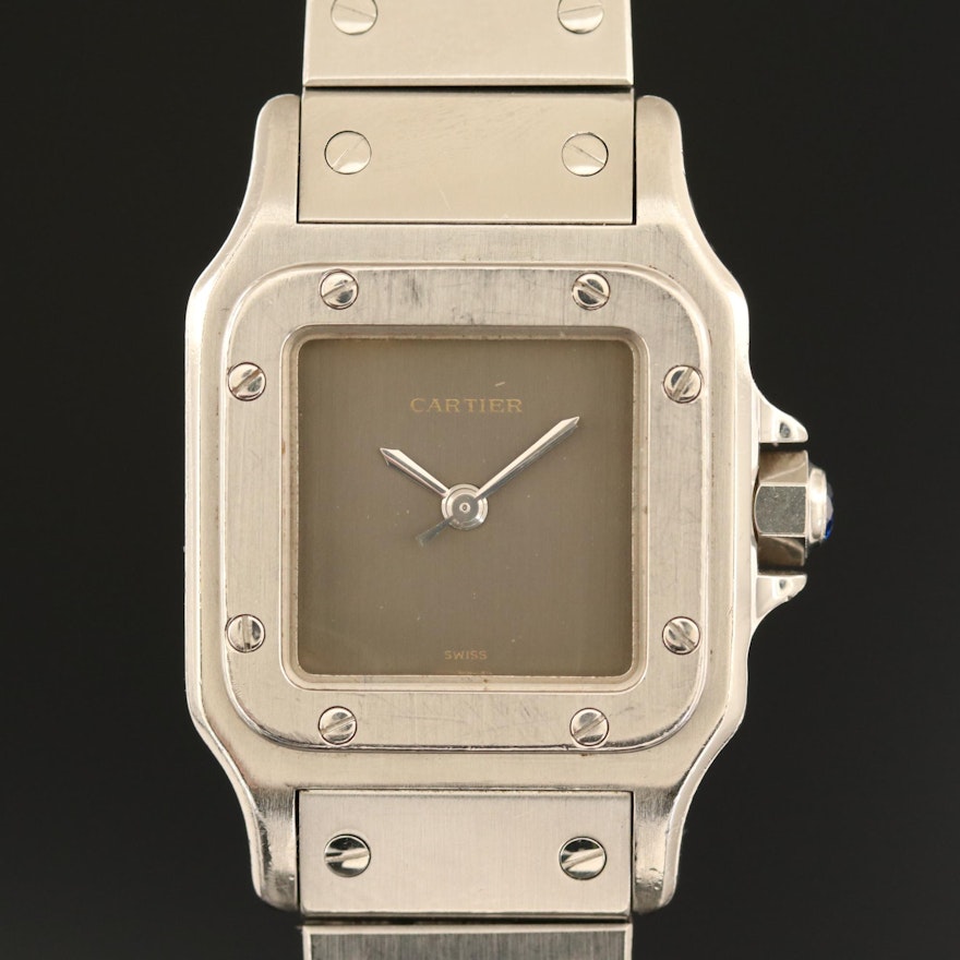 Cartier Santos Stainless Steel Automatic Wristwatch