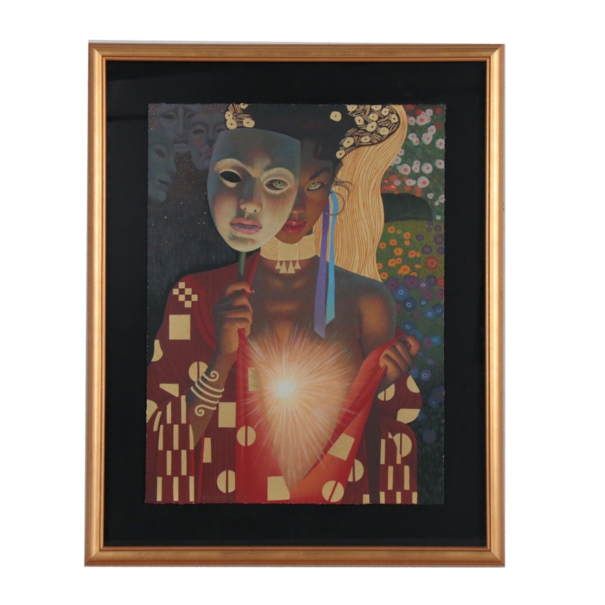 Thomas Blackshear Serigraph "Intimacy"