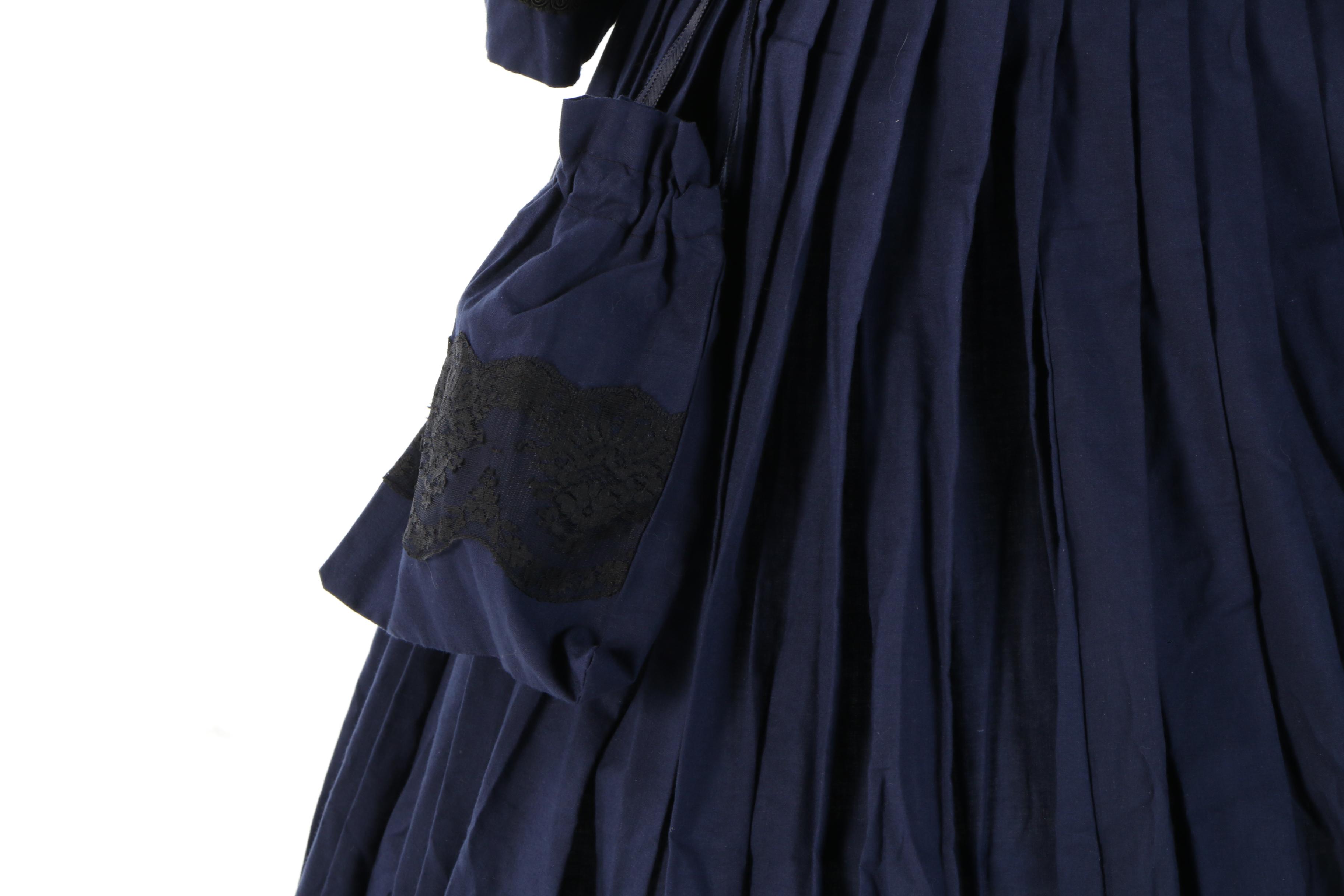 Reenactment Civil War Camp and Day Dresses with Hoop Skirt