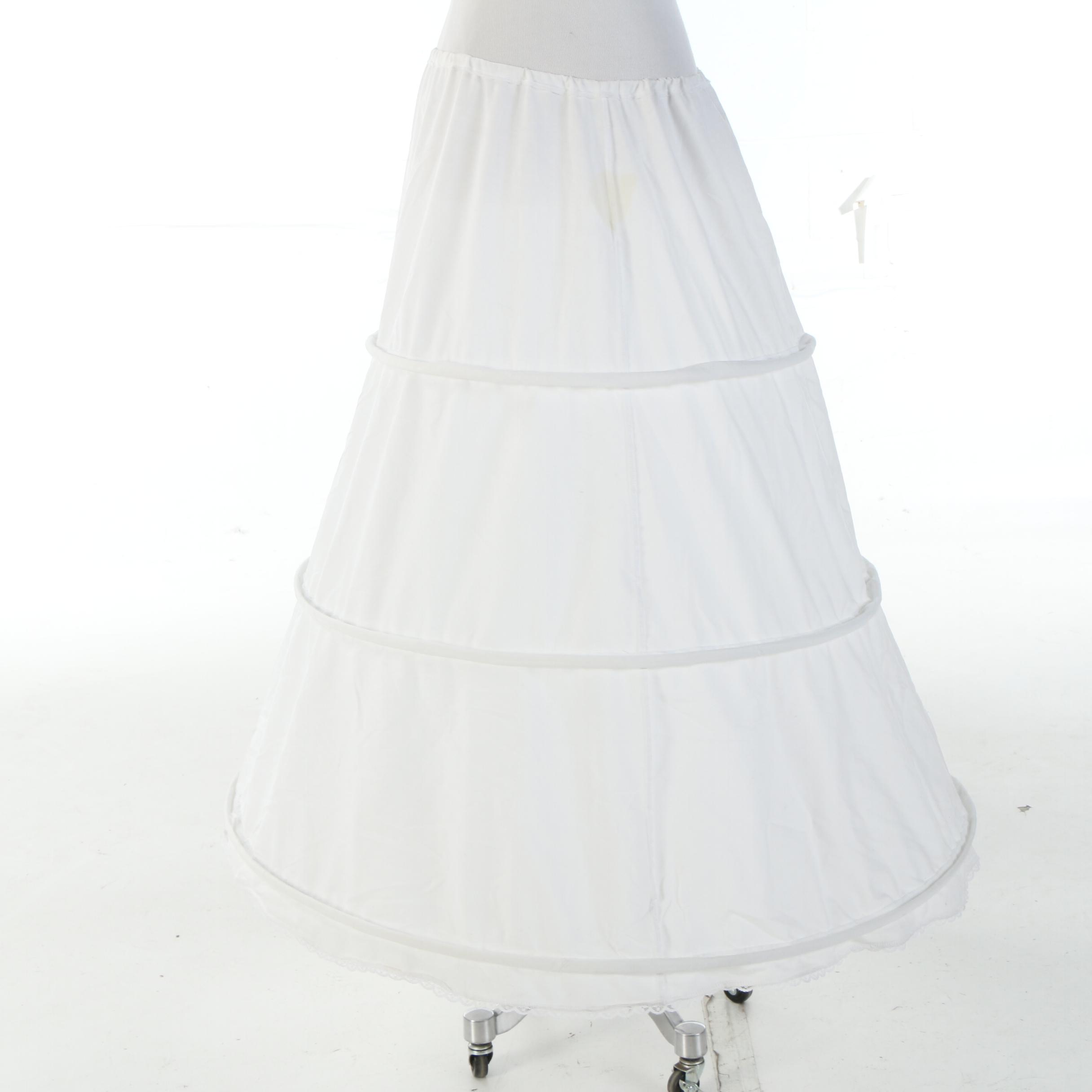 Reenactment Civil War Camp and Day Dresses with Hoop Skirt