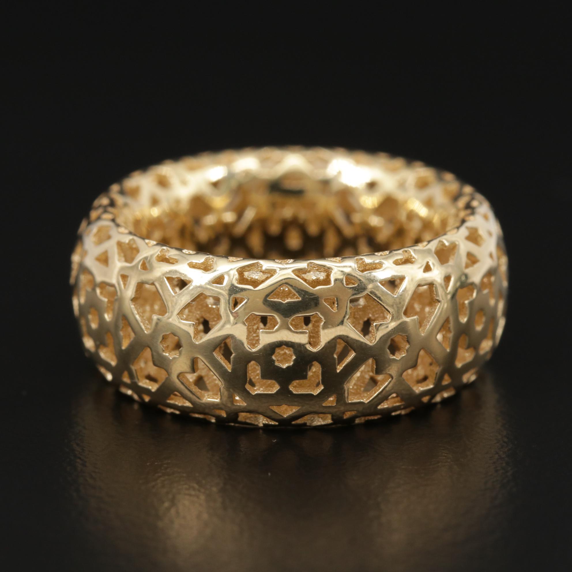 Paloma Picasso For Tiffany & Co. 18K Yellow Gold "Marrakesh" Ring