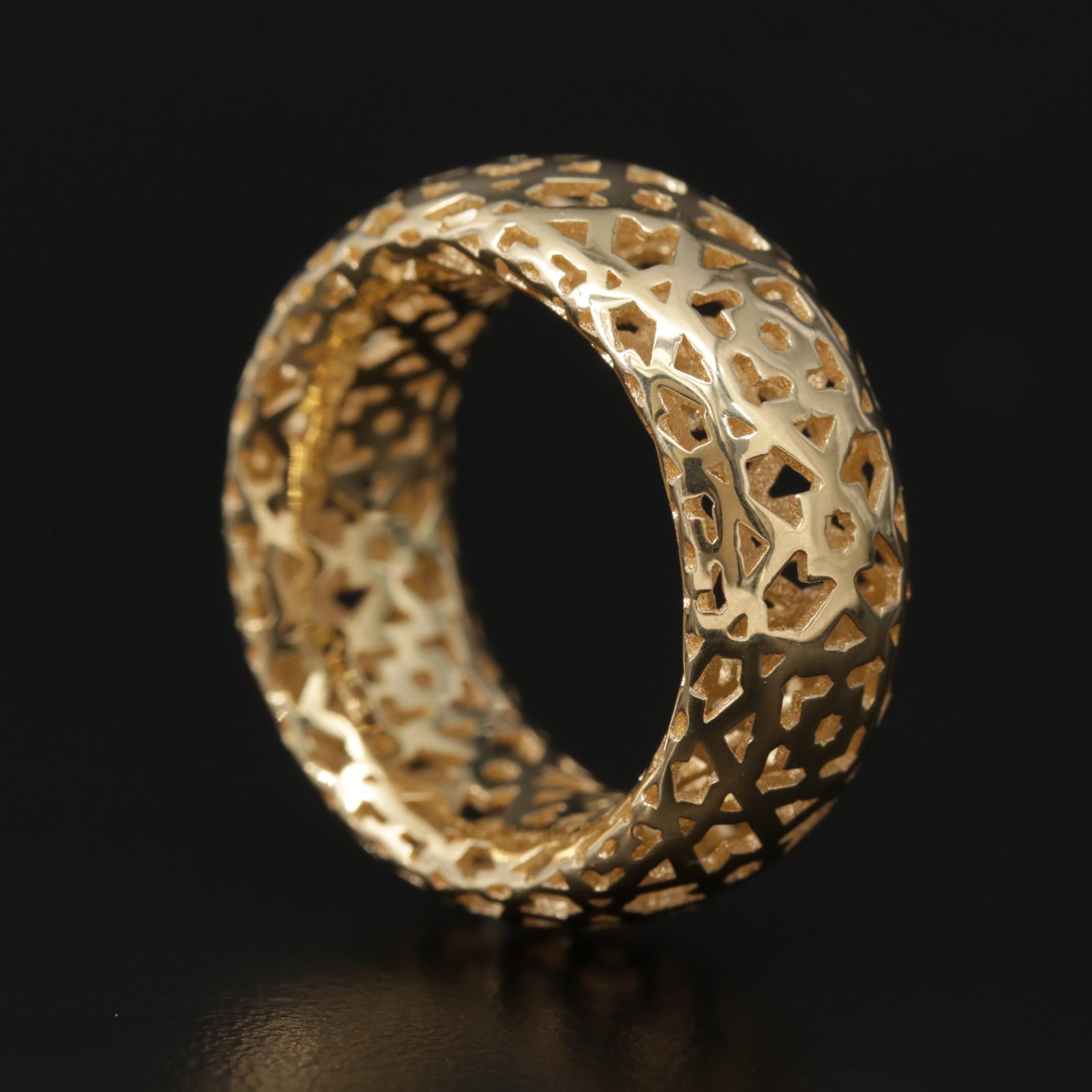 Paloma Picasso For Tiffany & Co. 18K Yellow Gold "Marrakesh" Ring