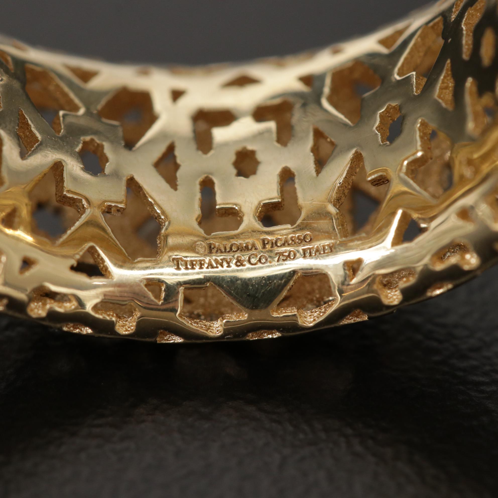 Paloma Picasso For Tiffany & Co. 18K Yellow Gold "Marrakesh" Ring