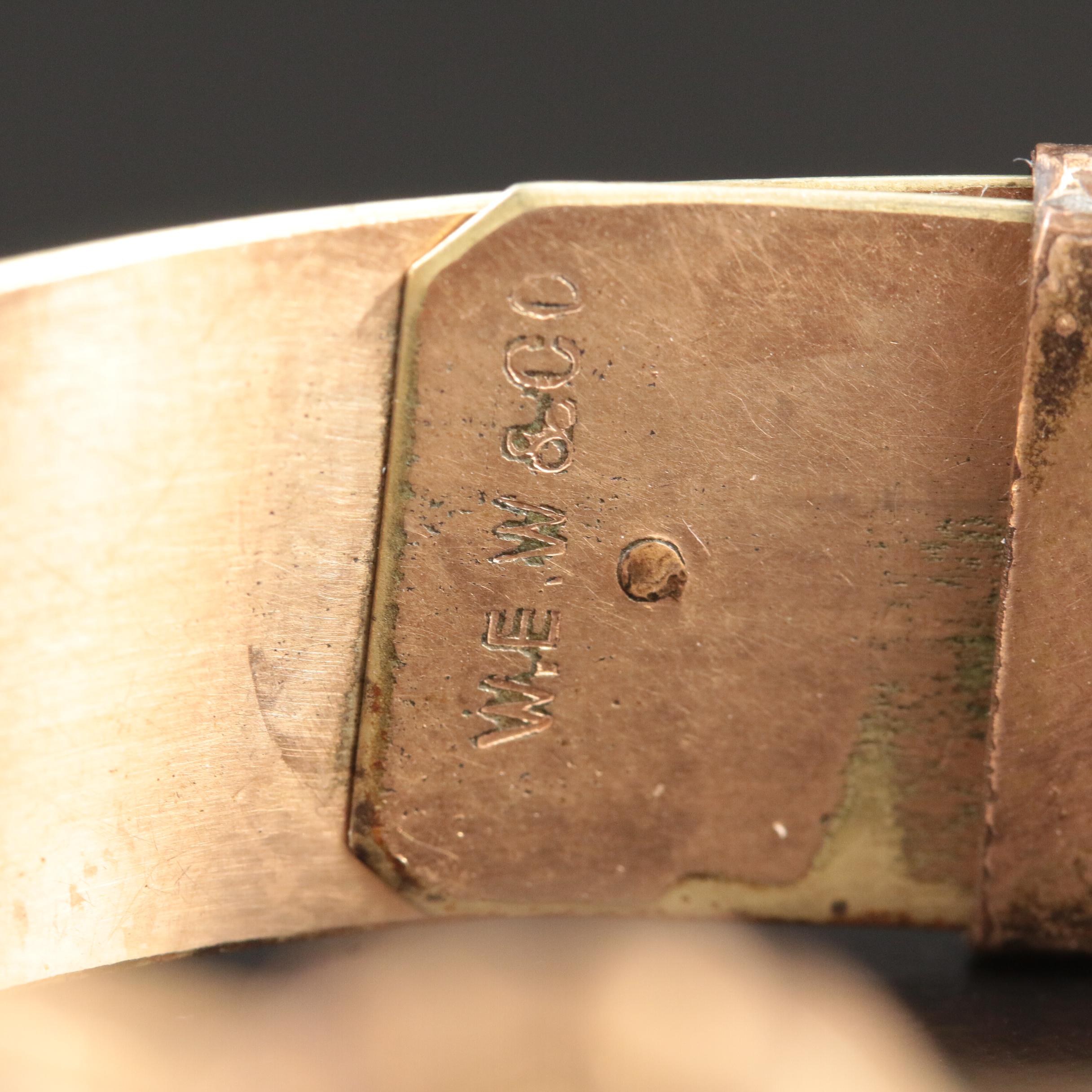 Vintage Garnet Buckle and Bangle Bracelets