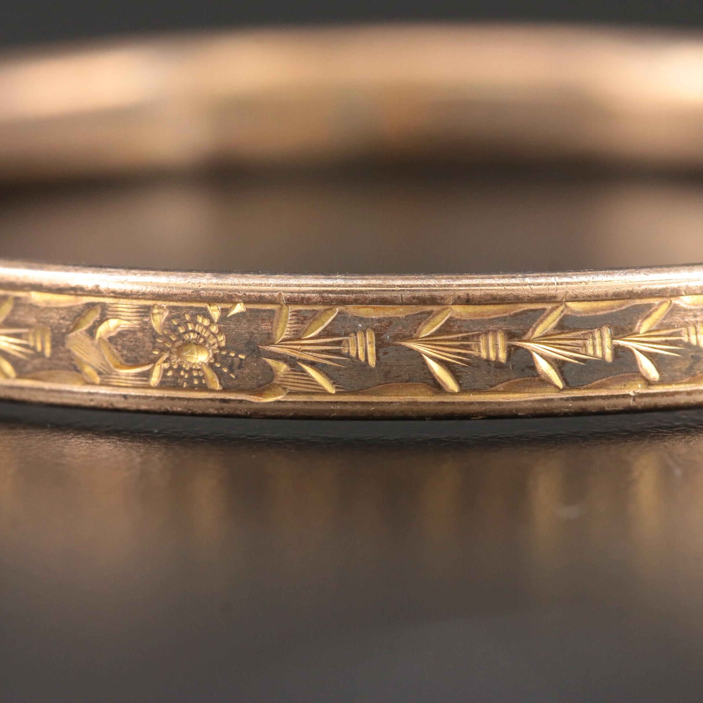 Vintage Garnet Buckle and Bangle Bracelets