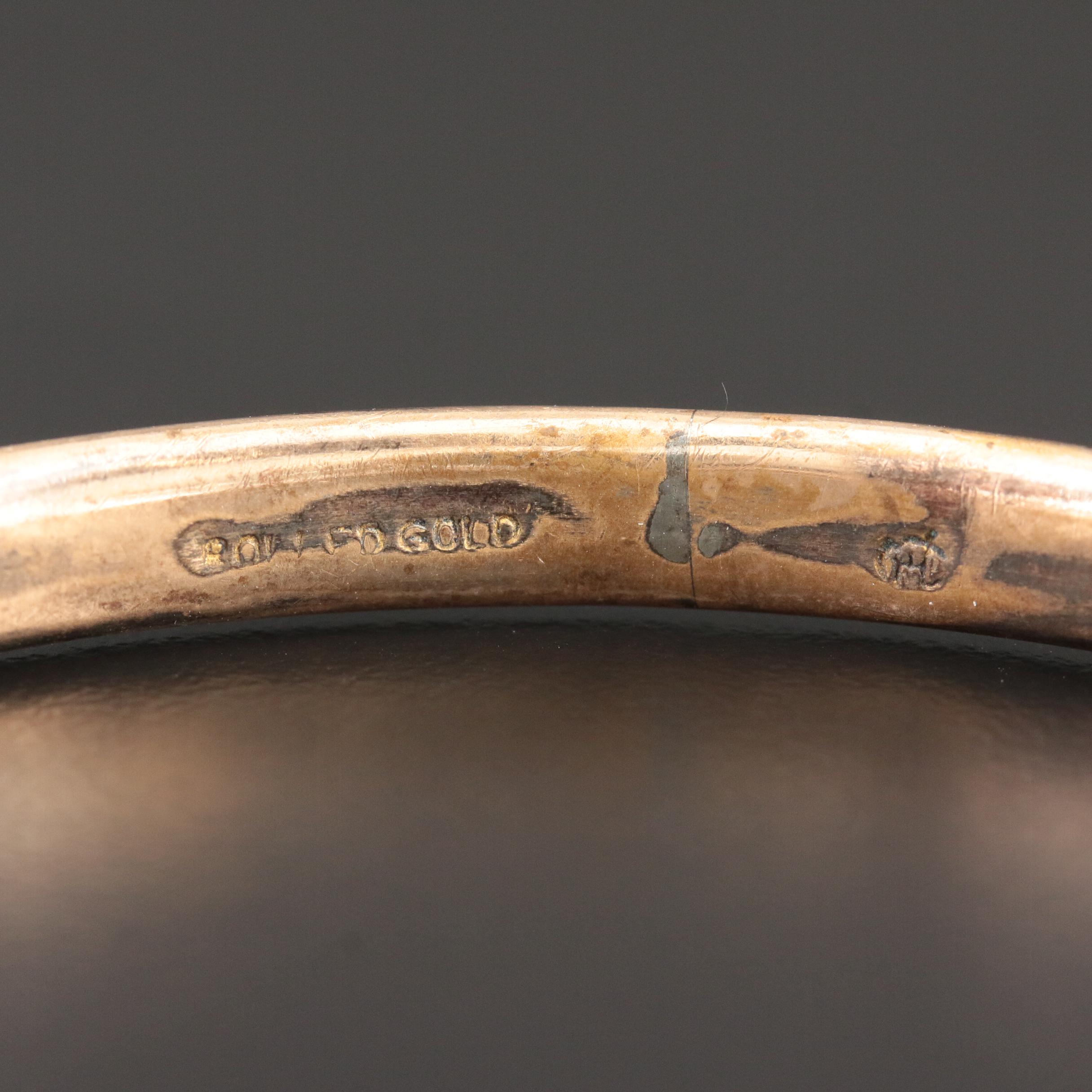 Vintage Garnet Buckle and Bangle Bracelets