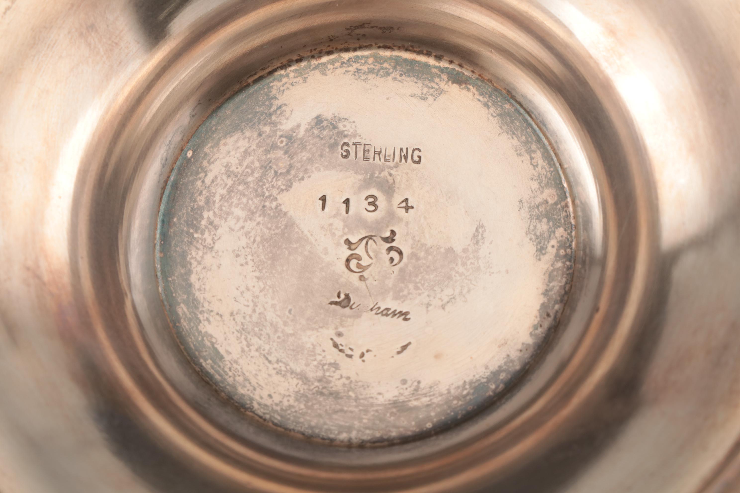 Durham Danish Modern Sterling Silver Candlesticks, Mid-Century