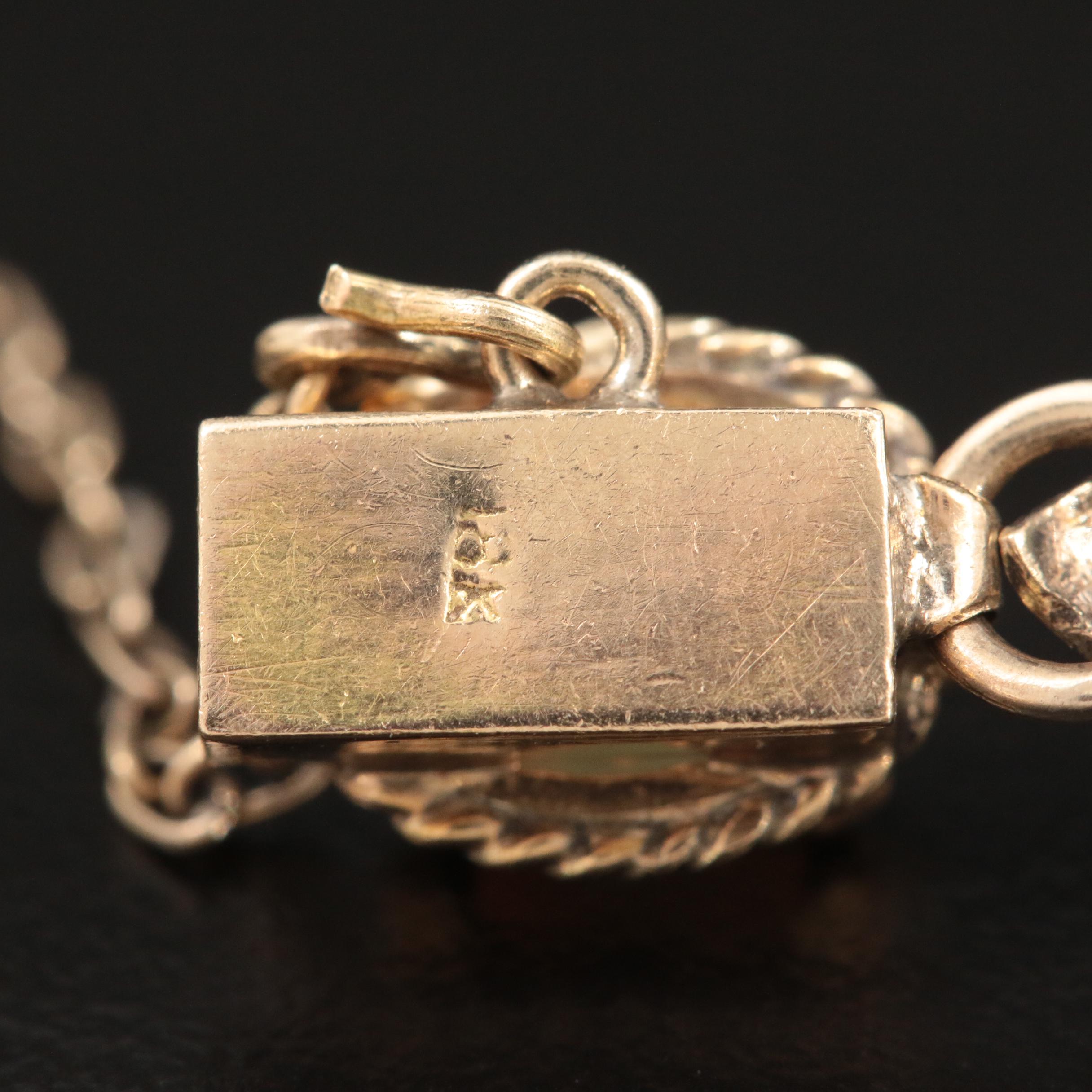 Vintage 14K Yellow Gold Opal and Ruby Bracelet and Earrings