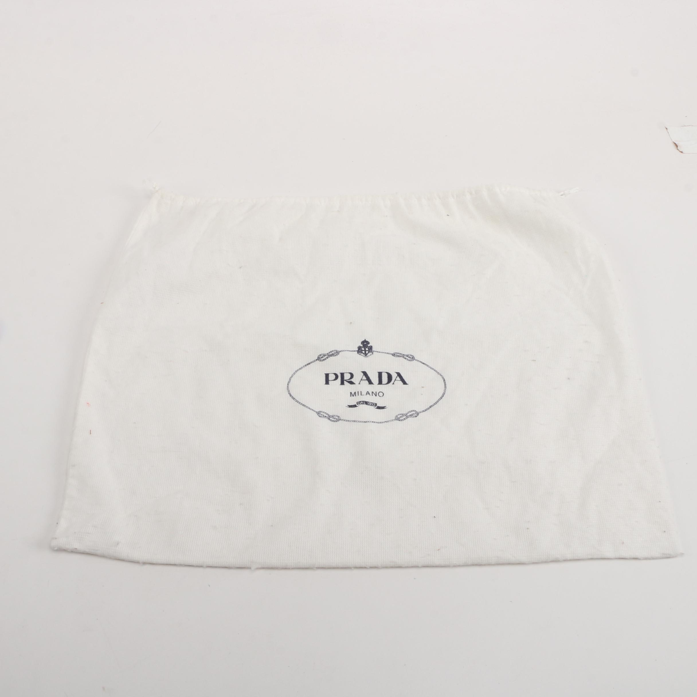 Prada Shoulder Bag in Grey Tessuto Nylon with Clasp Closure