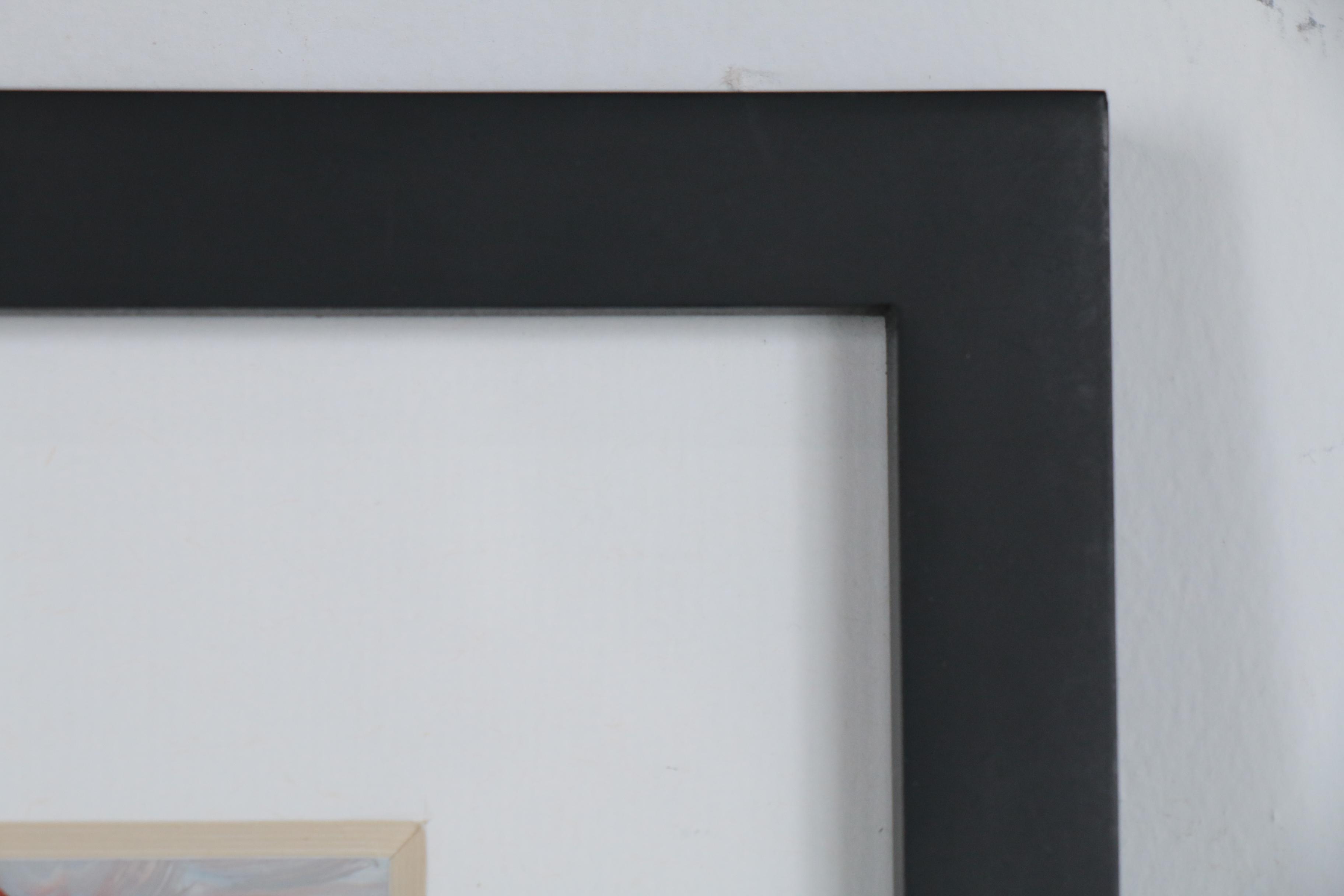 Carolyn Fesenheld Abstract Oil Painting on Plating Card