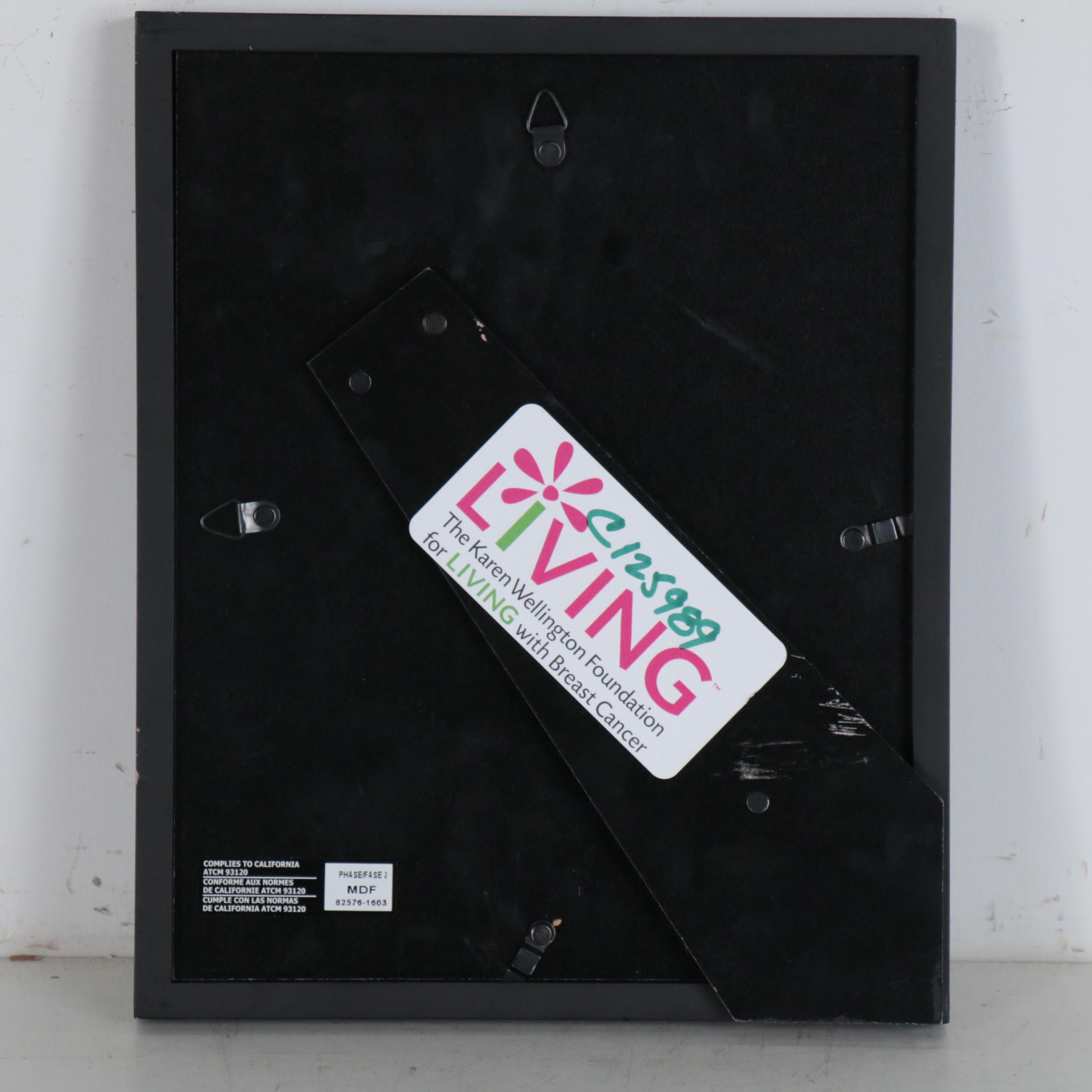 Carolyn Fesenheld Abstract Oil Painting on Plating Card