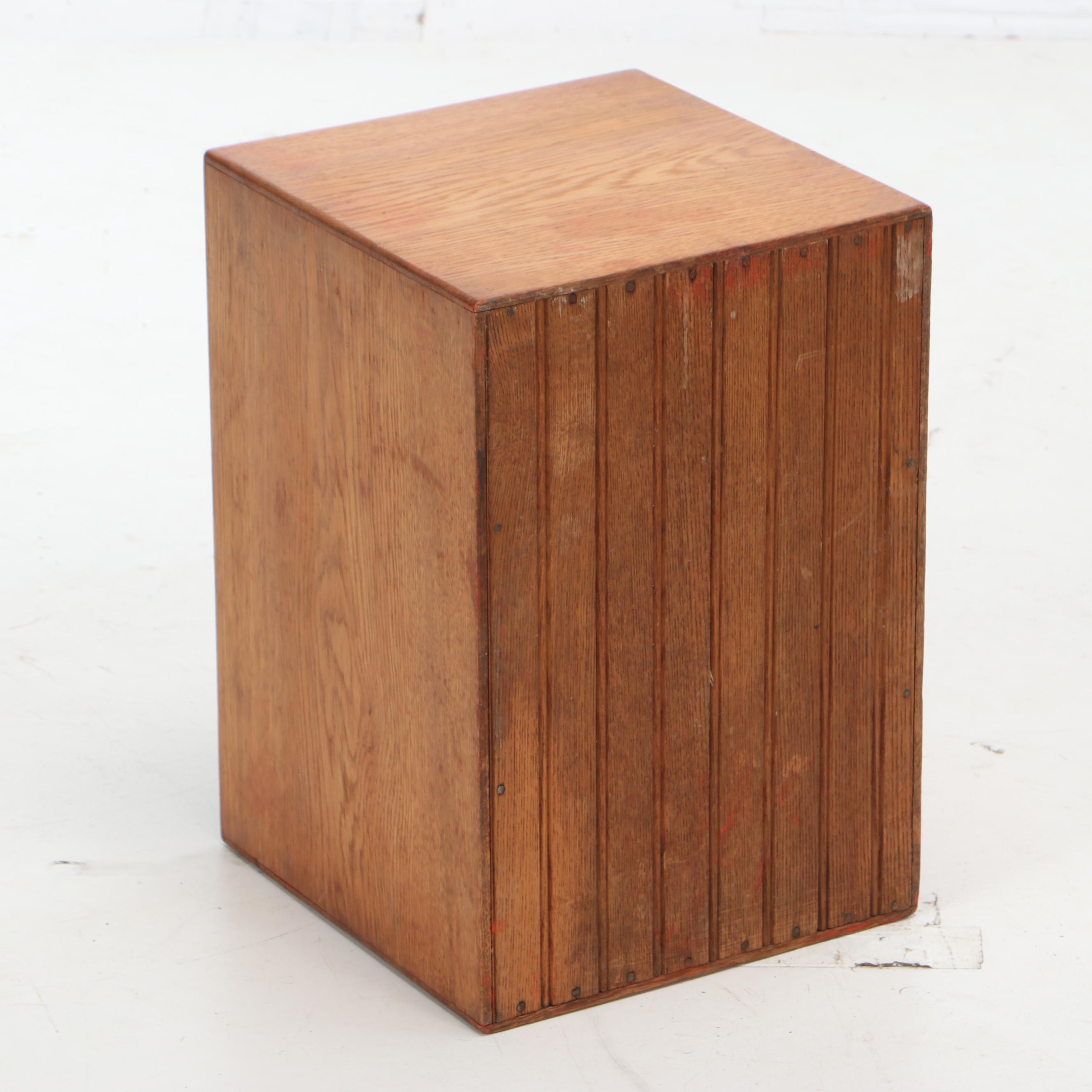 Oak Wood Cubby Hole Boxes, Desk Organizers, and Paper Tray, Vintage